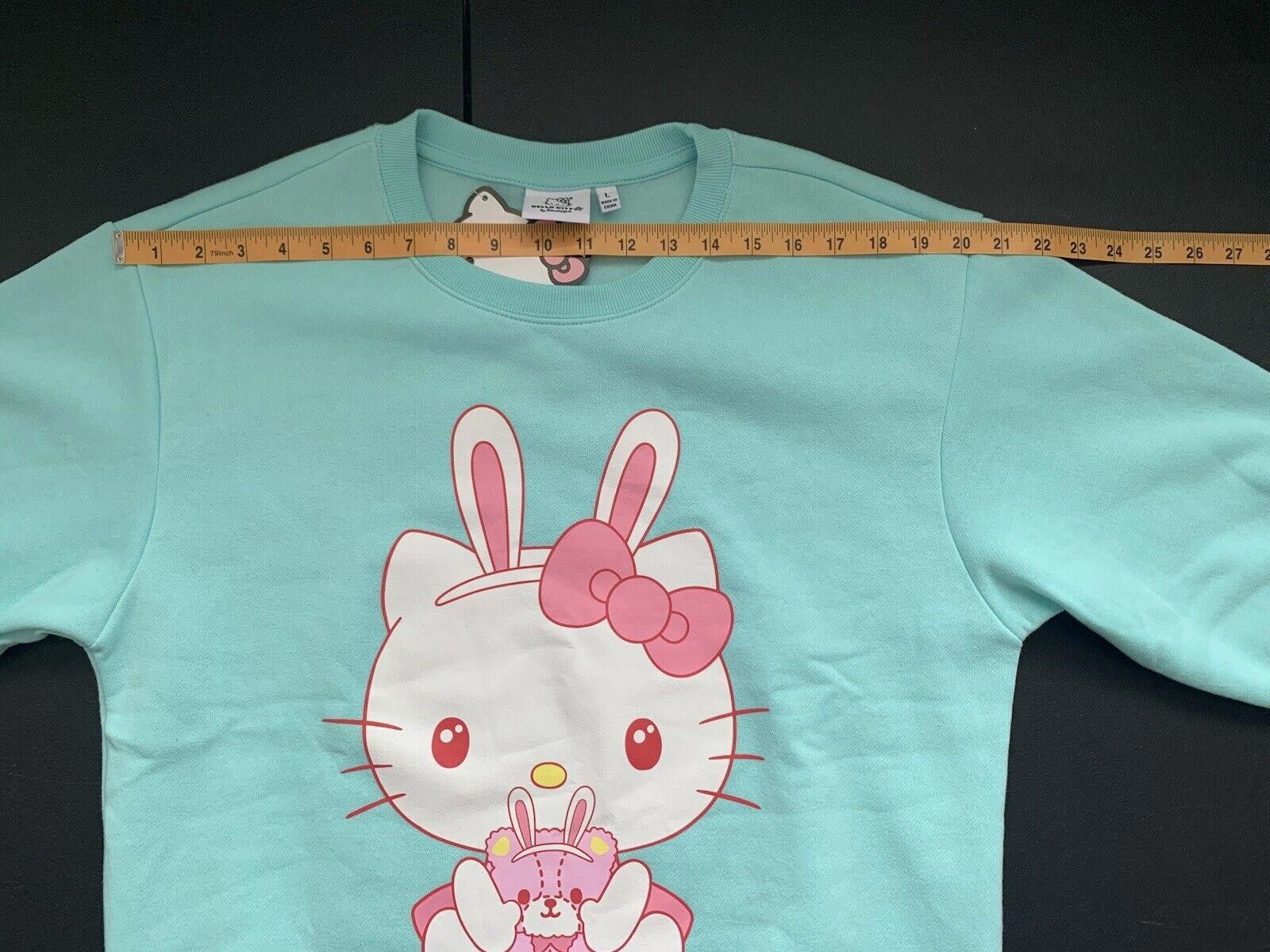 Designer Hello Kitty Women’s S L Lite Blue Sanrio Sweatshirt Easter Size L / US 10 / IT 46 - 9 Thumbnail