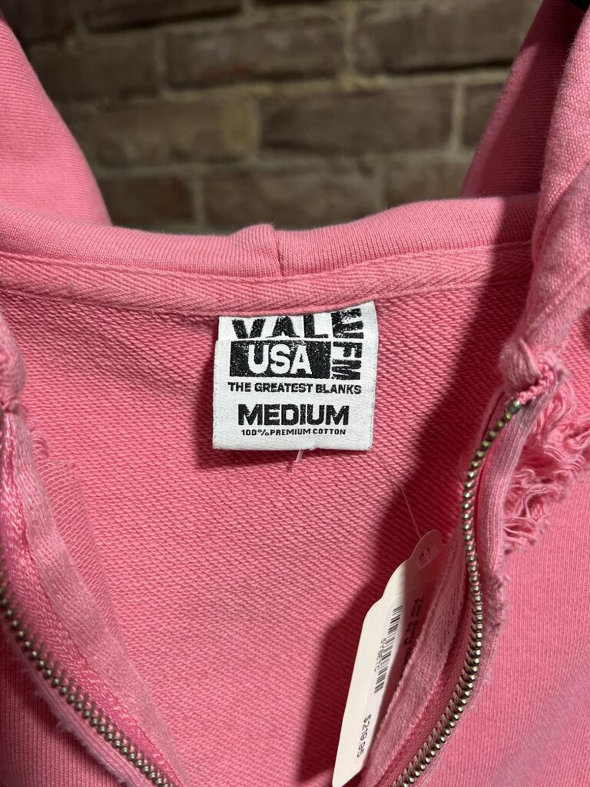 Vale Vale State Distressed Zip-Up Pink Sz. M Size ONE SIZE - 3 Thumbnail