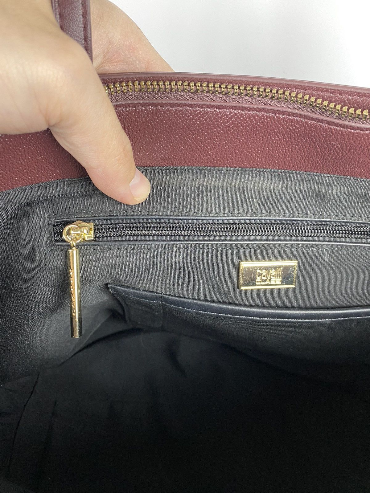 Cavalli Class Cavalli Class Large Tote Bag Bordeaux Size ONE SIZE - 13 Thumbnail