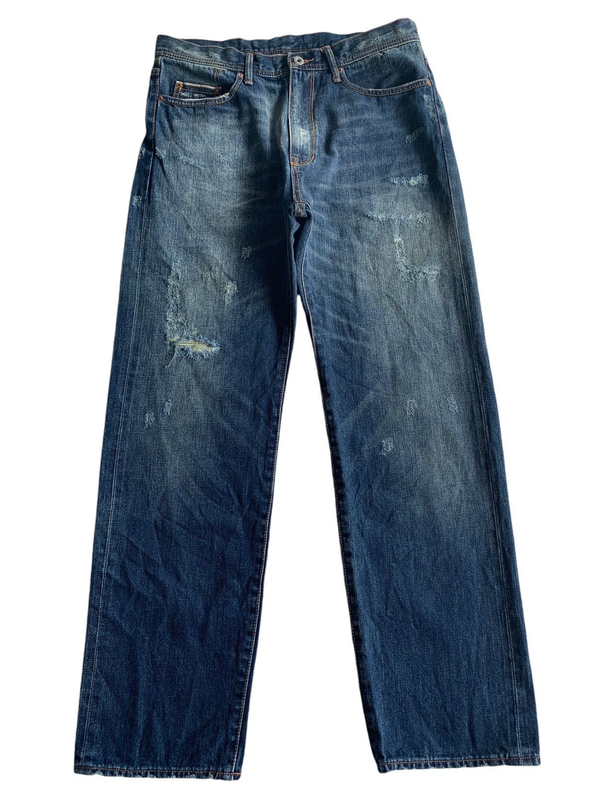 Japanese Brand × Kapital Santeria Eyedy Rare Selvedge Distressed Denim Size US 33 - 2 Thumbnail