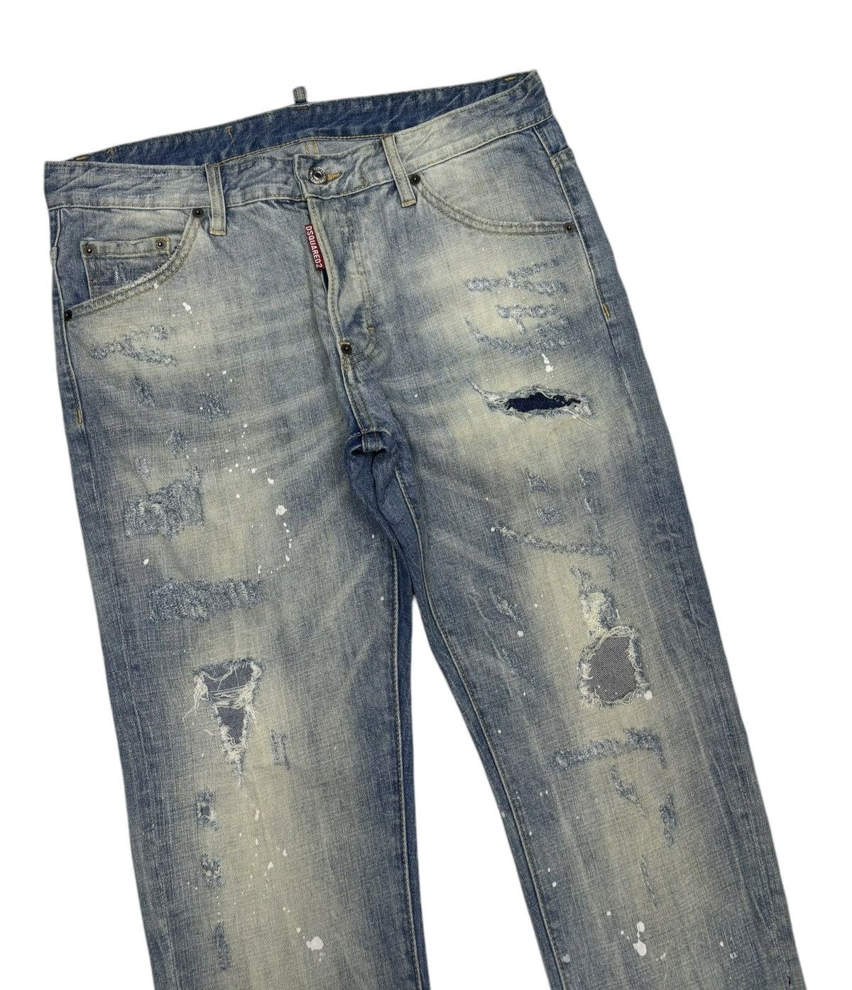 Dsquared2 DSQUARED2 🇮🇹 PUNK DISTRESSED DENIM ROCKSTAR JEANS Size US 34 / EU 50 - 4 Thumbnail