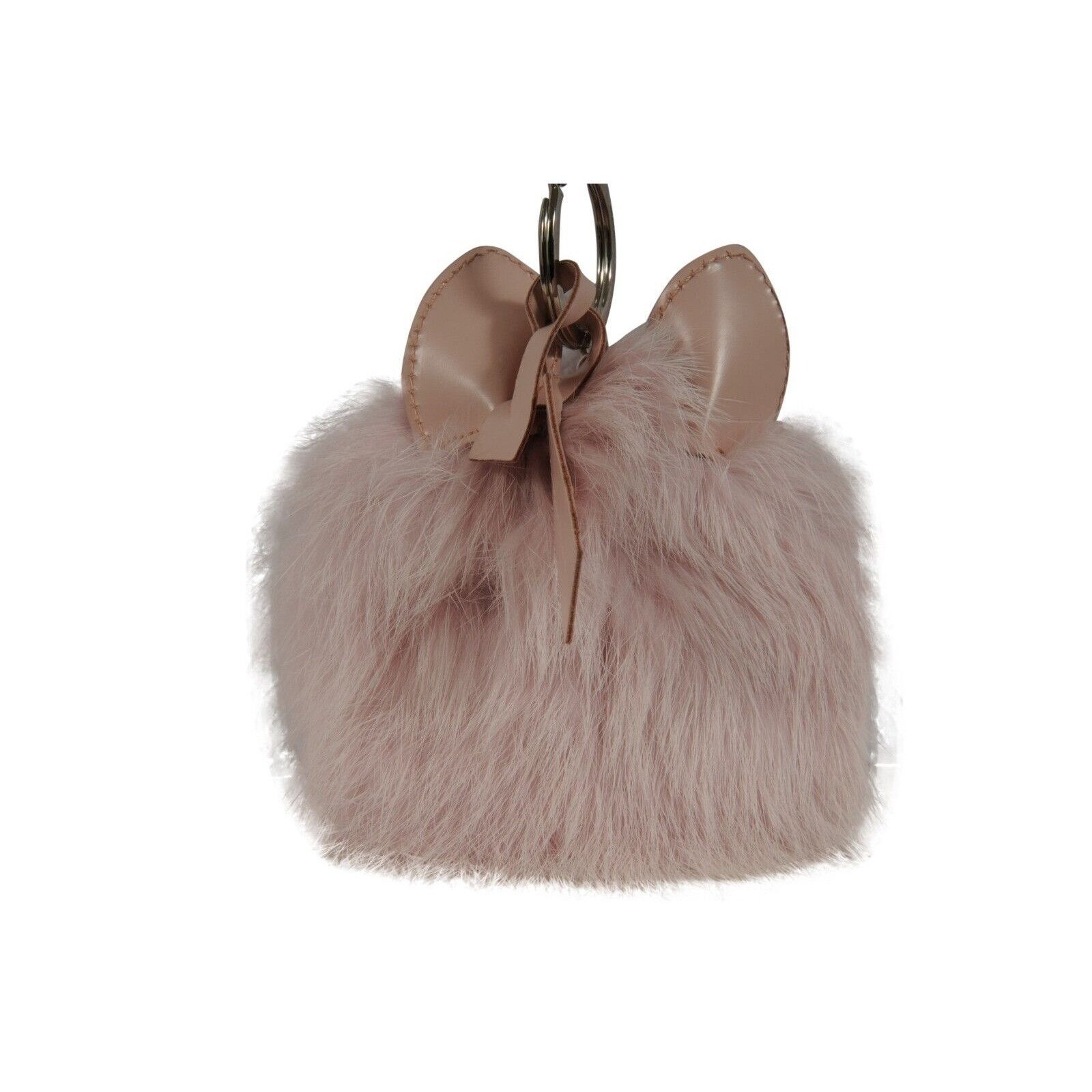 Dior Cookie Bag Charm Pink Leather Dog Animal Leather Fur Du Size ONE SIZE - 6 Thumbnail