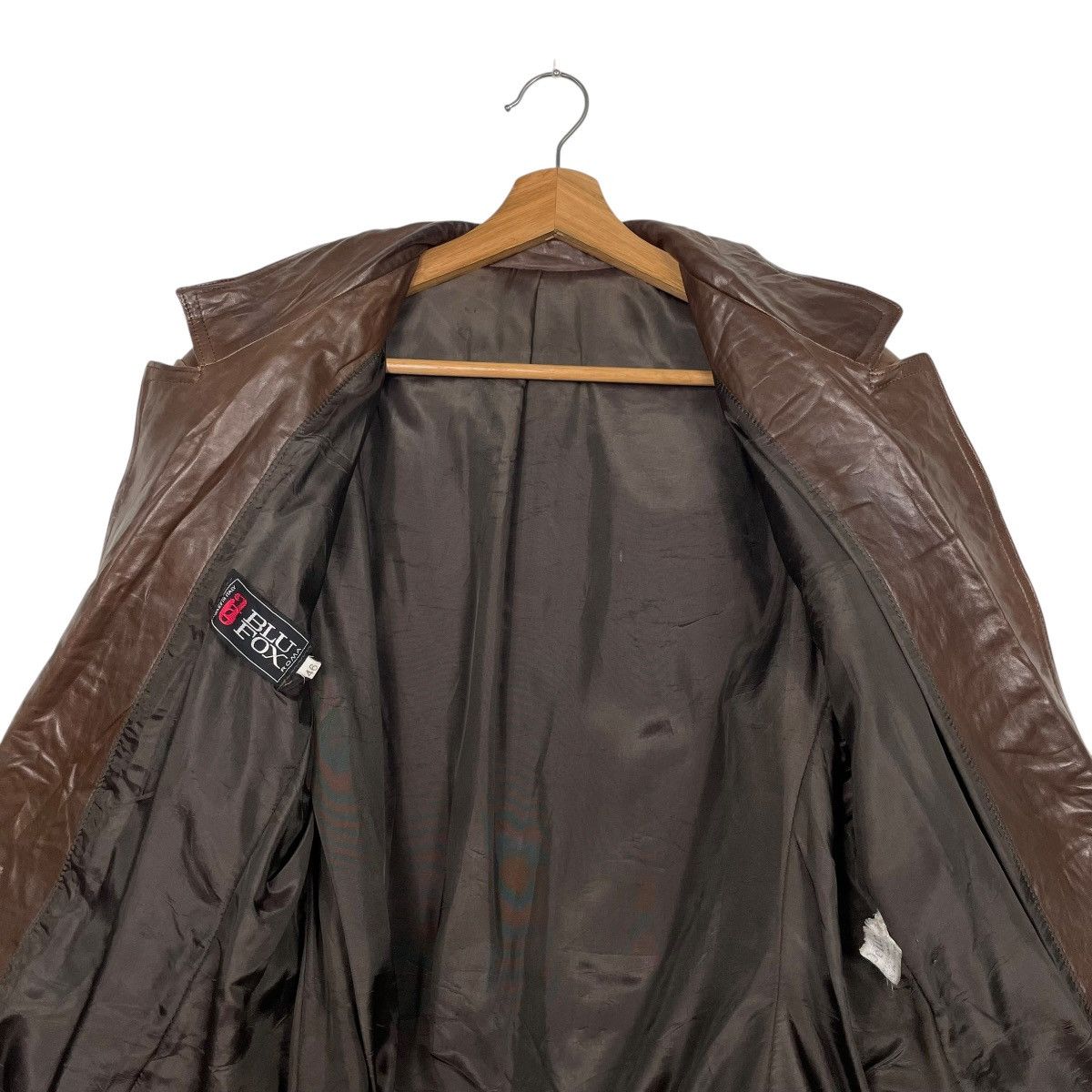 Other Blu Fox Roma Leather Jacket Size L / US 10 / IT 46 - 12 Thumbnail