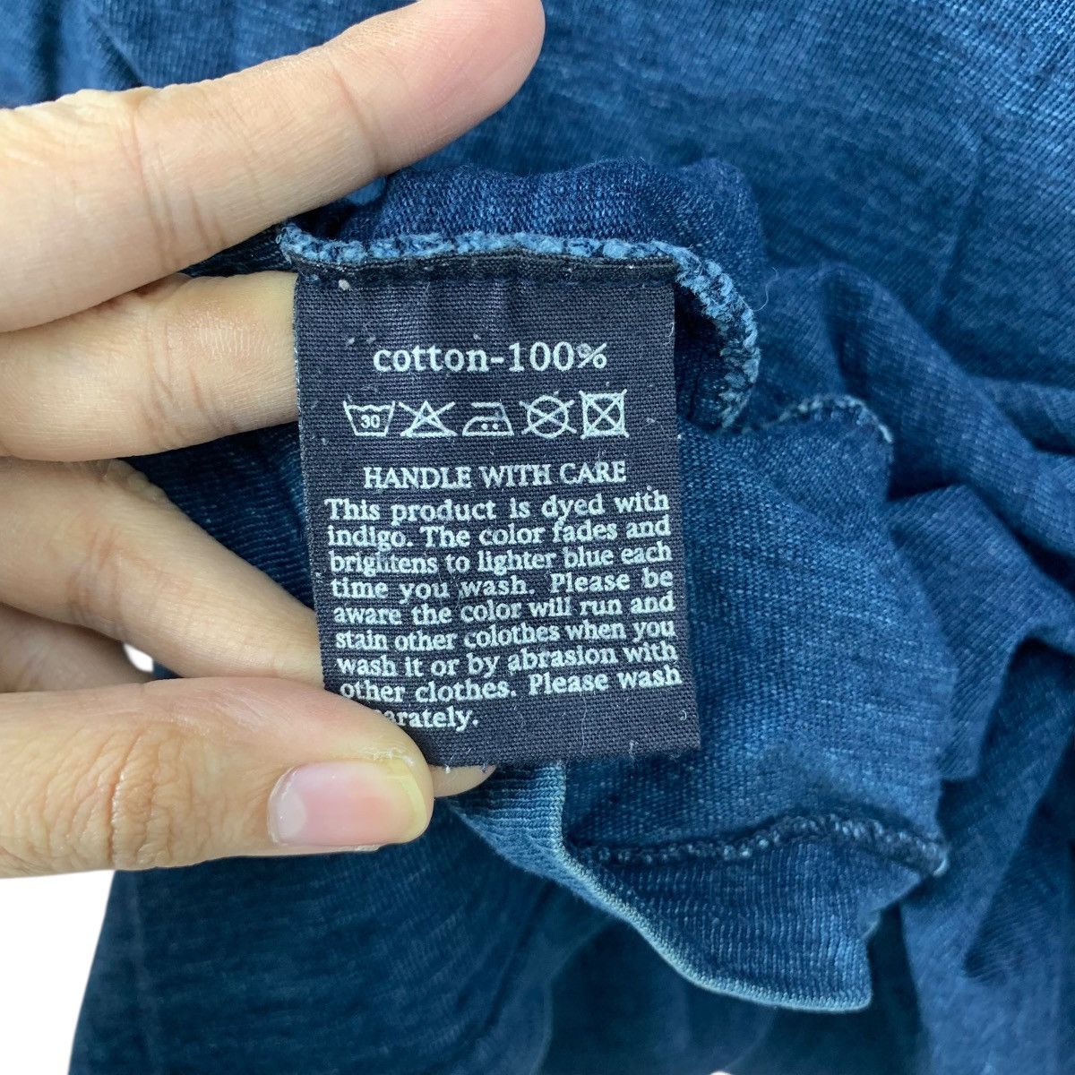 45rpm Vintage 45RPM STUDIO JAPAN Natural Pure Indigo Jacket Boro Size US XS / EU 42 / 0 - 9 Thumbnail
