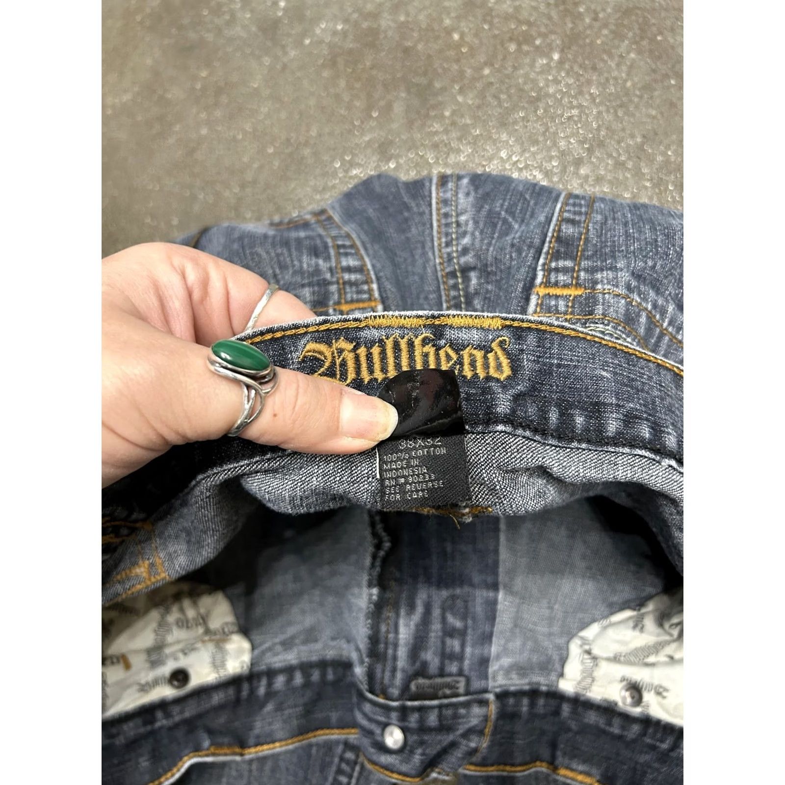 Pacsun PacSun Bullhead Jeans Mens 38x32 Blue Relaxed Fit Straight Leg Denim Dark Wash Size US 38 / EU 54 - 3 Thumbnail