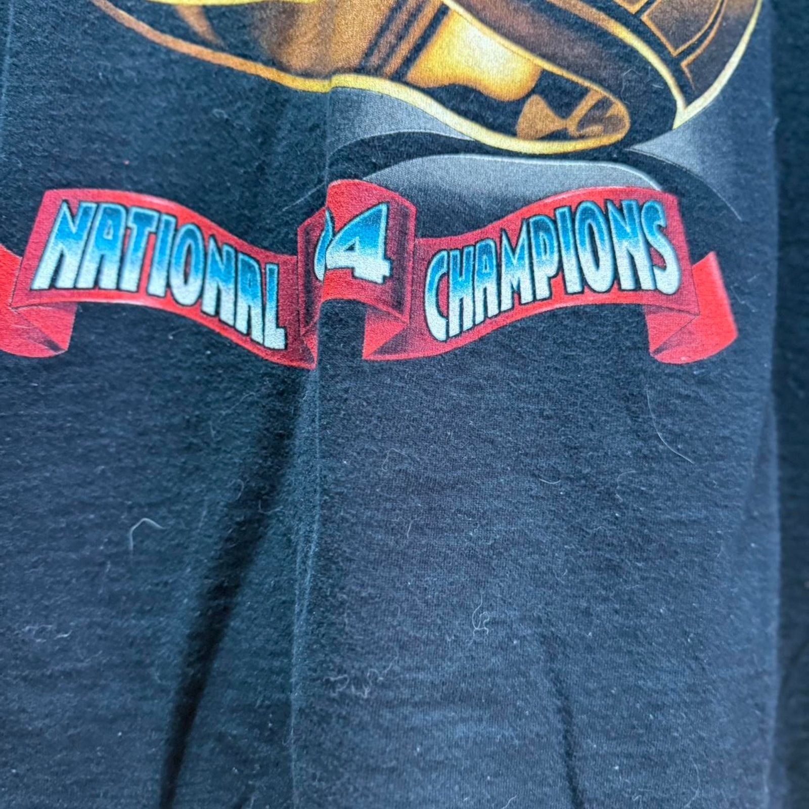 Vintage Vintage 90s Nebraska National Championship Ring T-Shirt Size US XL / EU 56 / 4 - 4 Thumbnail