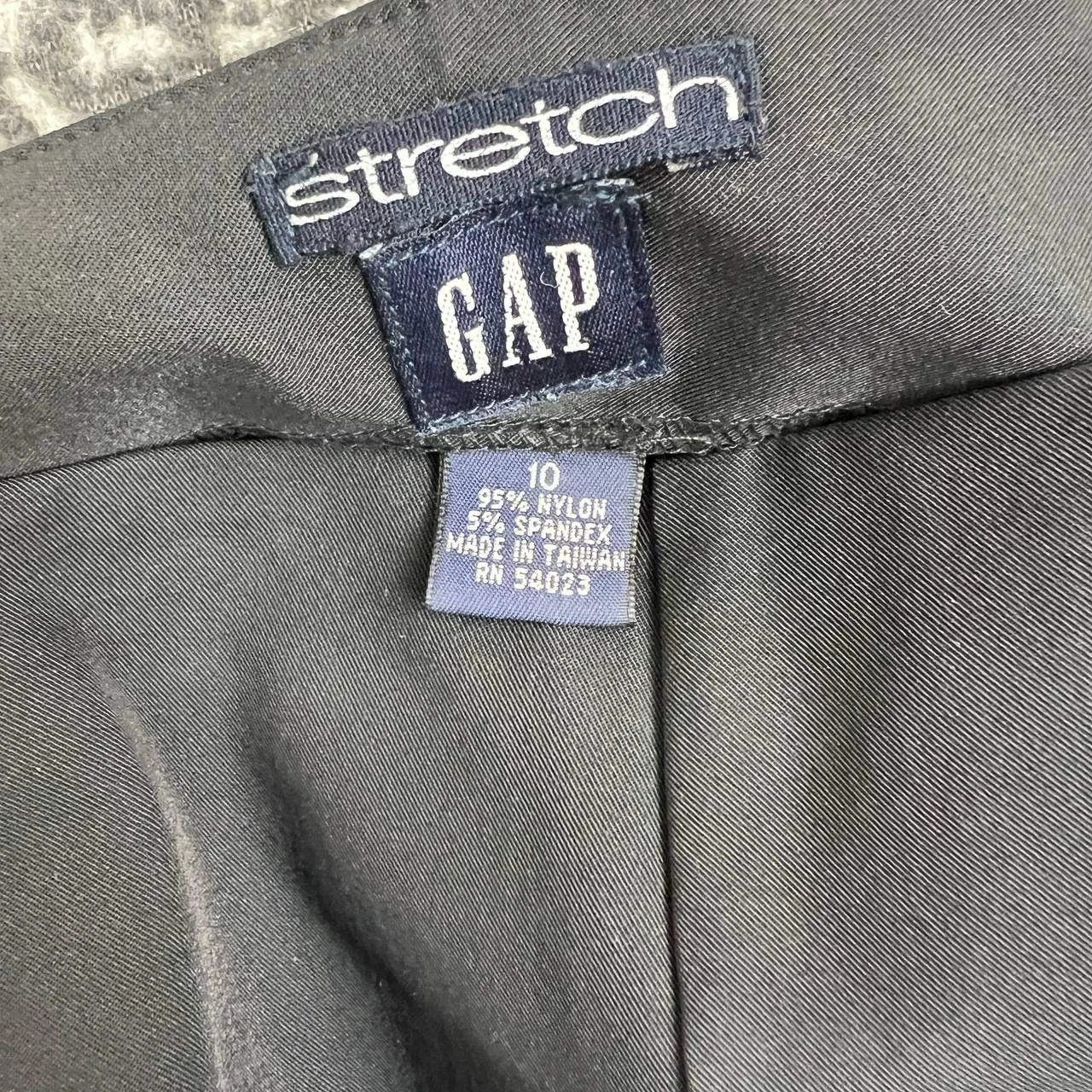Gap Gap Stretch Pants Women 10 Pull On Straight Side Zip 32x30 Size 32" / US 10 / IT 46 - 3 Thumbnail
