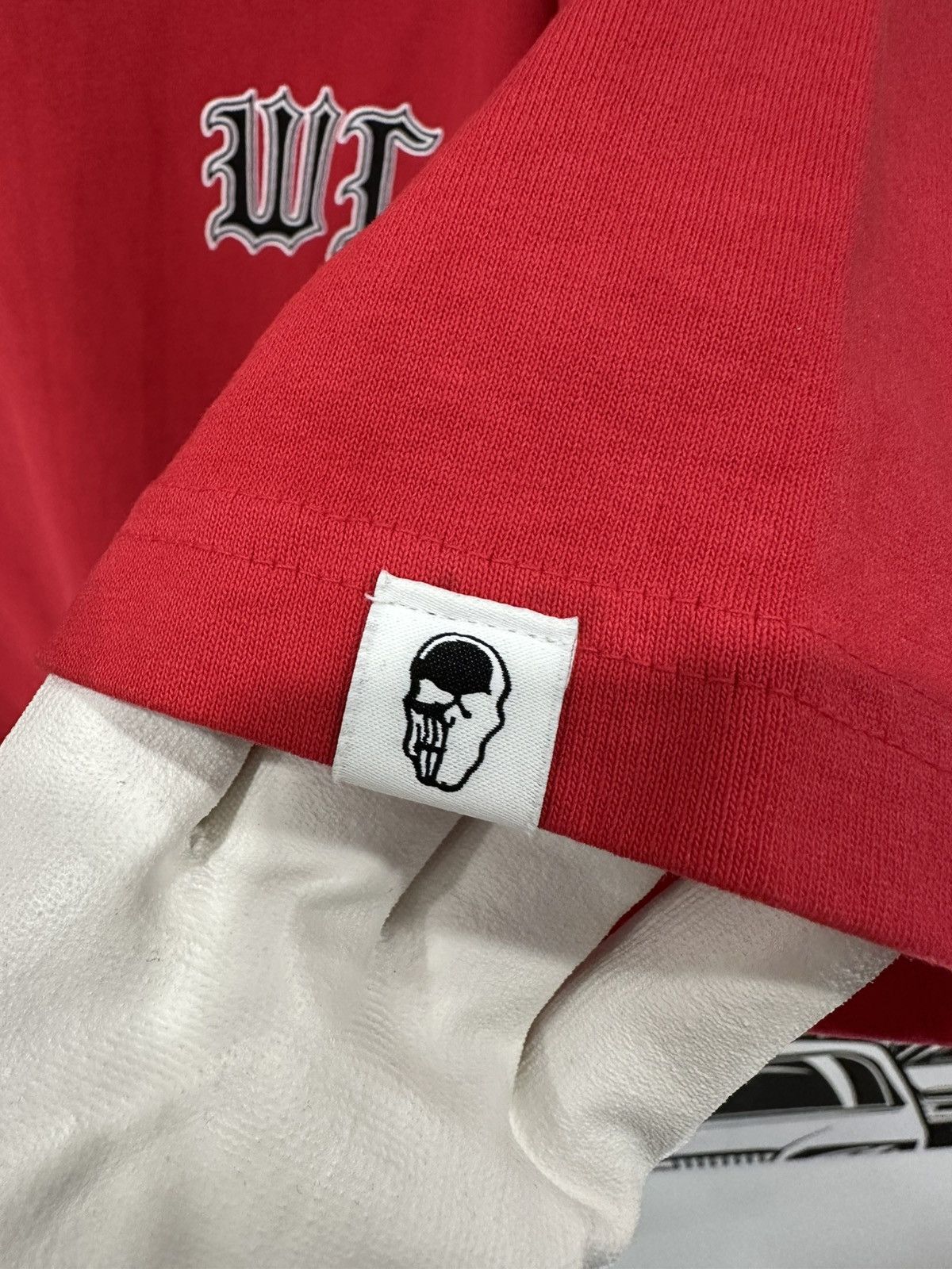 Warren Lotas Warren Lotas WL Crest Tee Large Red Size US L / EU 52-54 / 3 - 4 Thumbnail