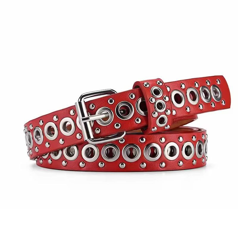 Leather Western Cowboy Strap PU Leather Belt Size ONE SIZE - 2 Thumbnail