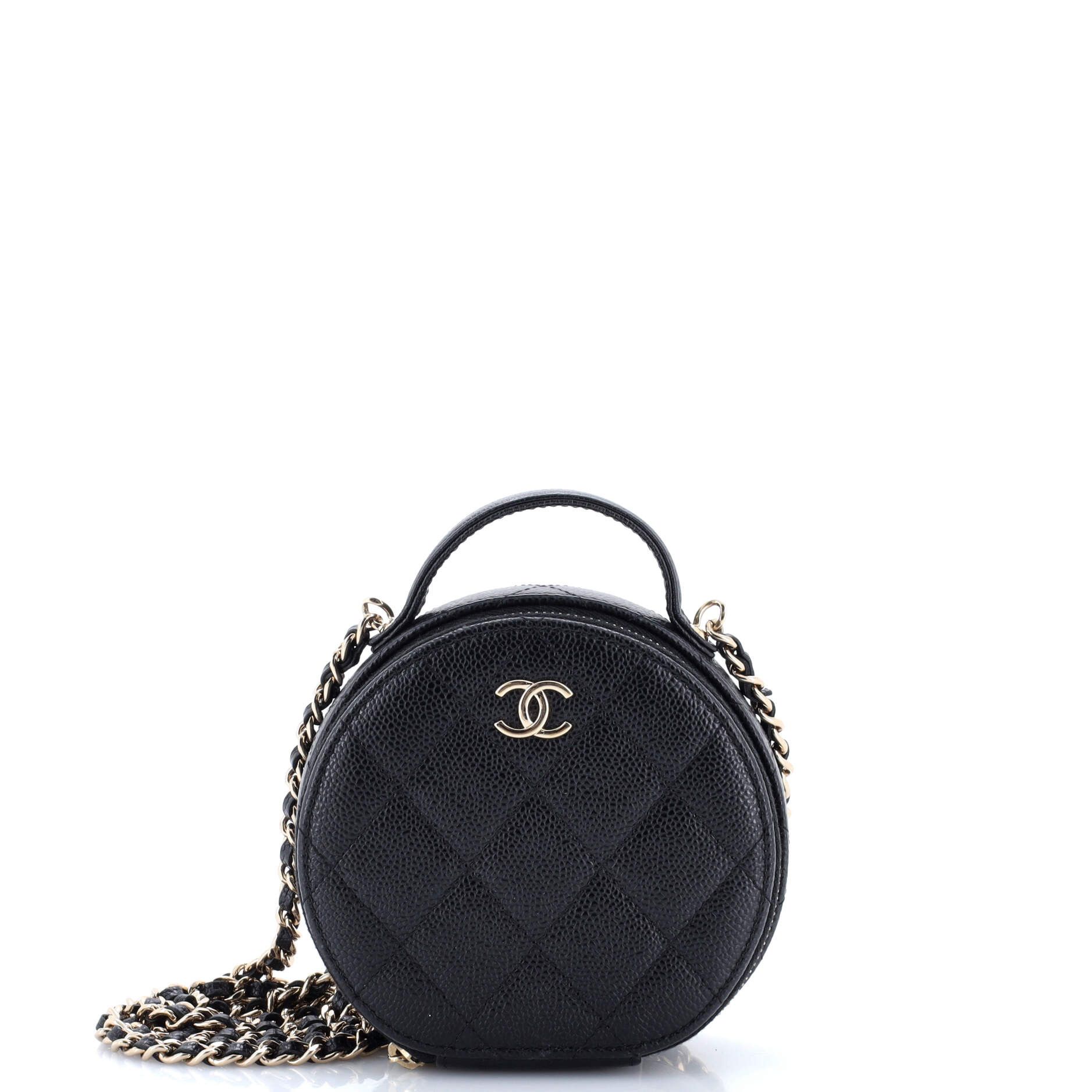 Chanel Handle with Care Round Vanity Case with Chain Size ONE SIZE - 1 Thumbnail