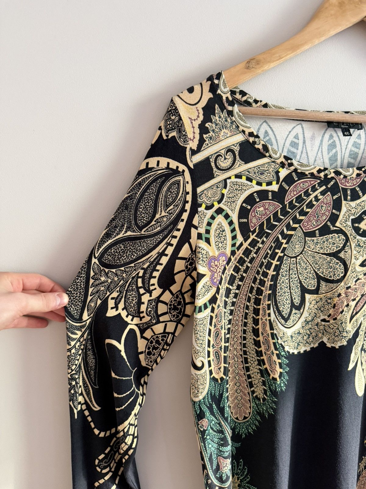 Etro Etro Paisley Print Long Sleeve Top Made in Italy Size L / US 10 / IT 46 - 4 Thumbnail