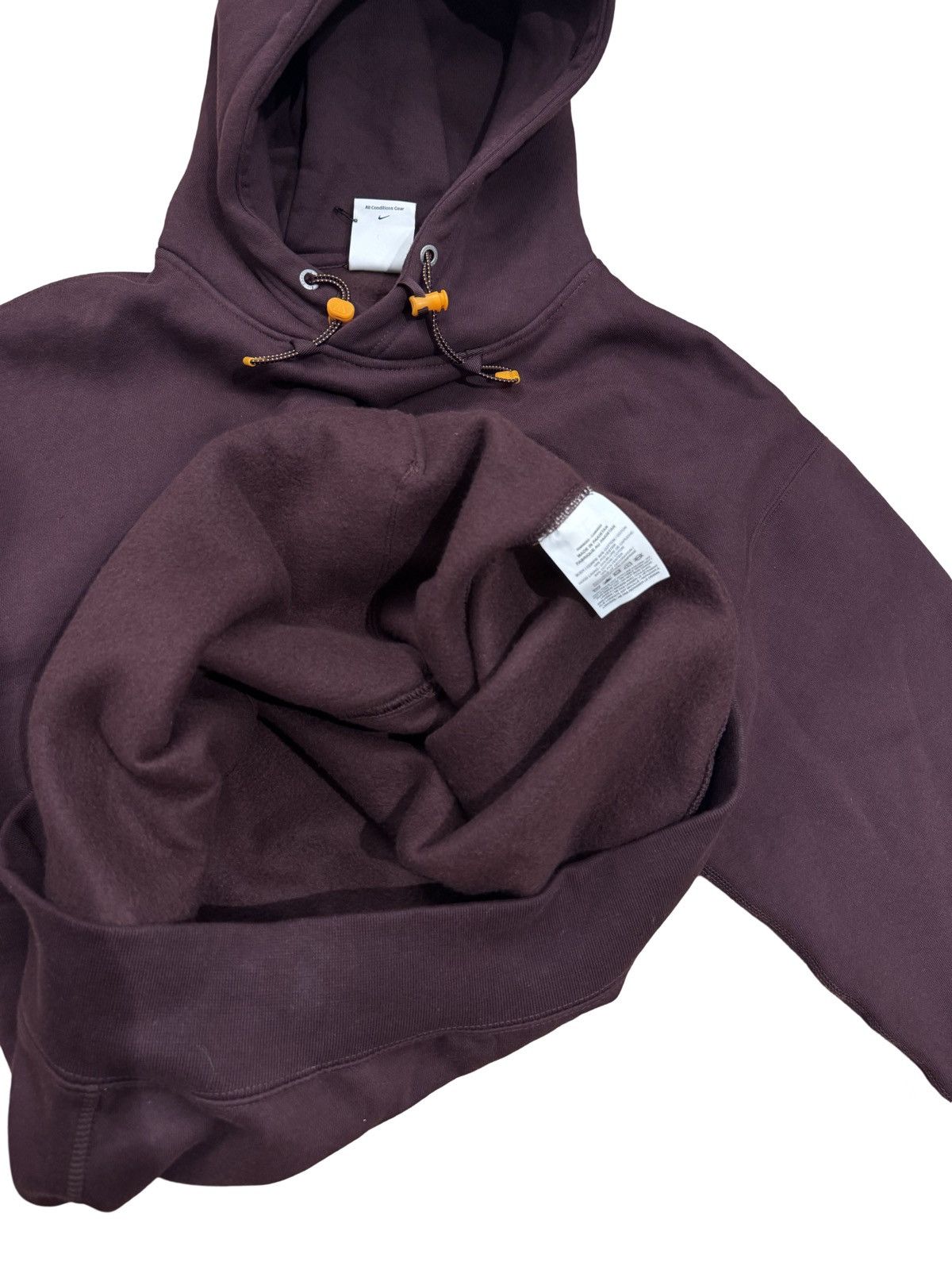 Nike 🔥Nike ACG Pullover Fleece Hoodie Deep Burgundy & Clay Orange Size US M / EU 48-50 / 2 - 13 Thumbnail