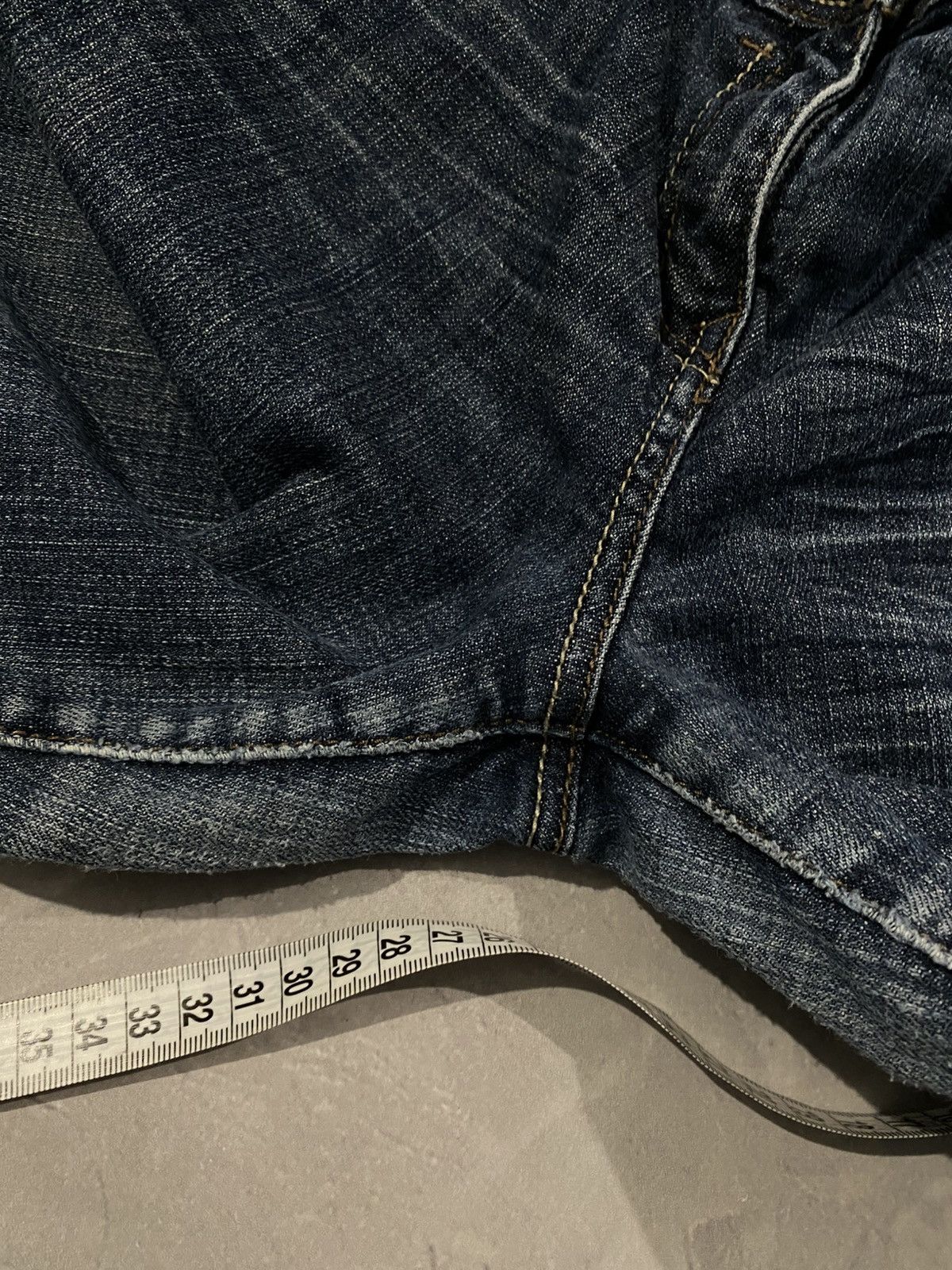 Vintage Dark Slim Archive Jeans / Vintage Retro Denim 90s Size US 32 / EU 48 - 4 Thumbnail