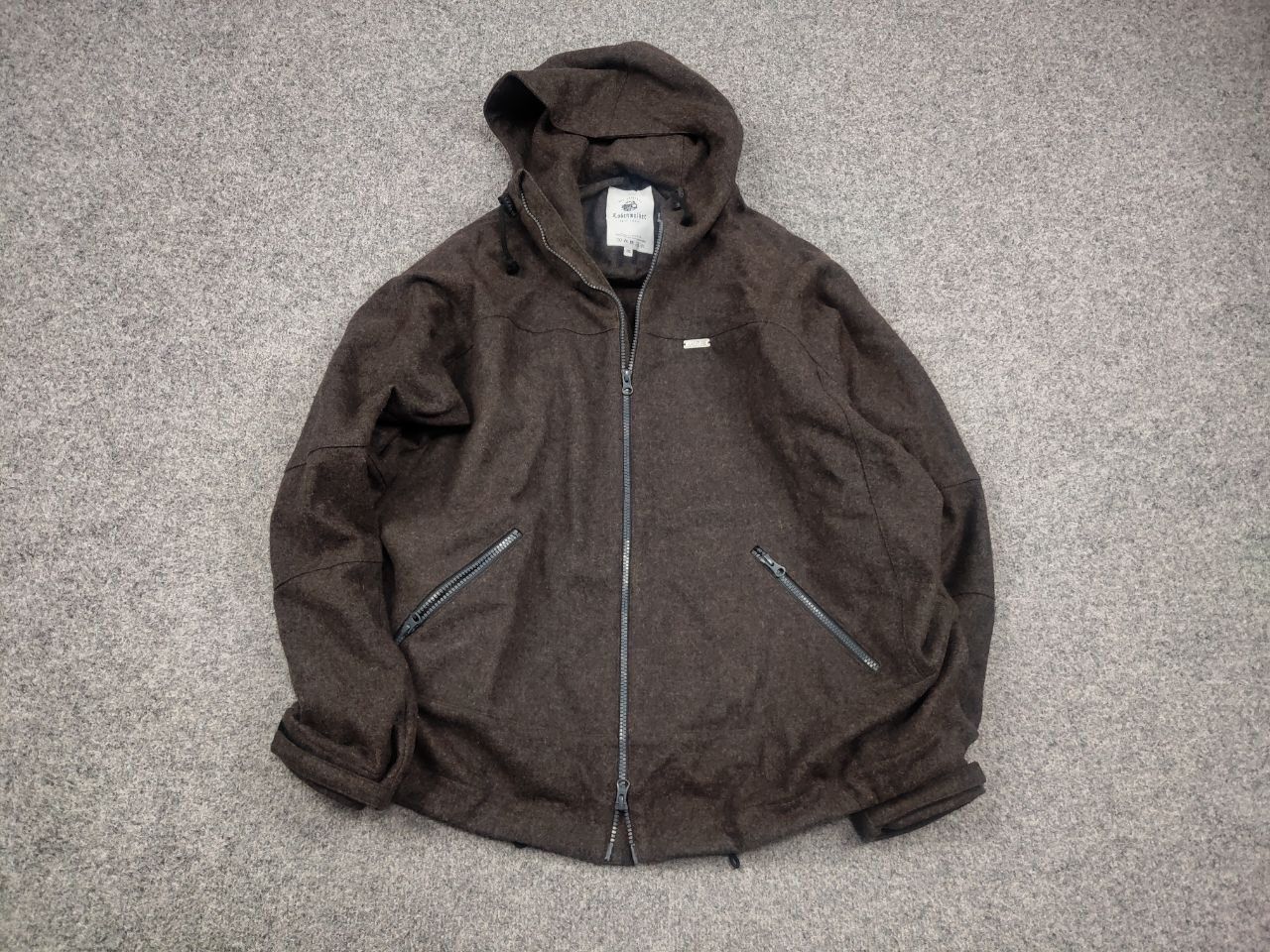 Vintage Loden by lodenwalker Austria Design schurwolle Hooded jacket Size US XXL / EU 58 / 5 - 2 Thumbnail