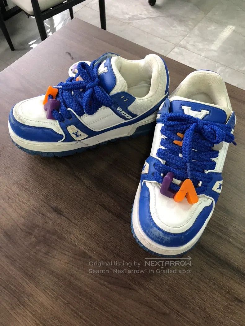 Louis Vuitton Louis Vuitton Blue and white fat Ding shoes Size US 6.5 / EU 39-40 - 1 Thumbnail