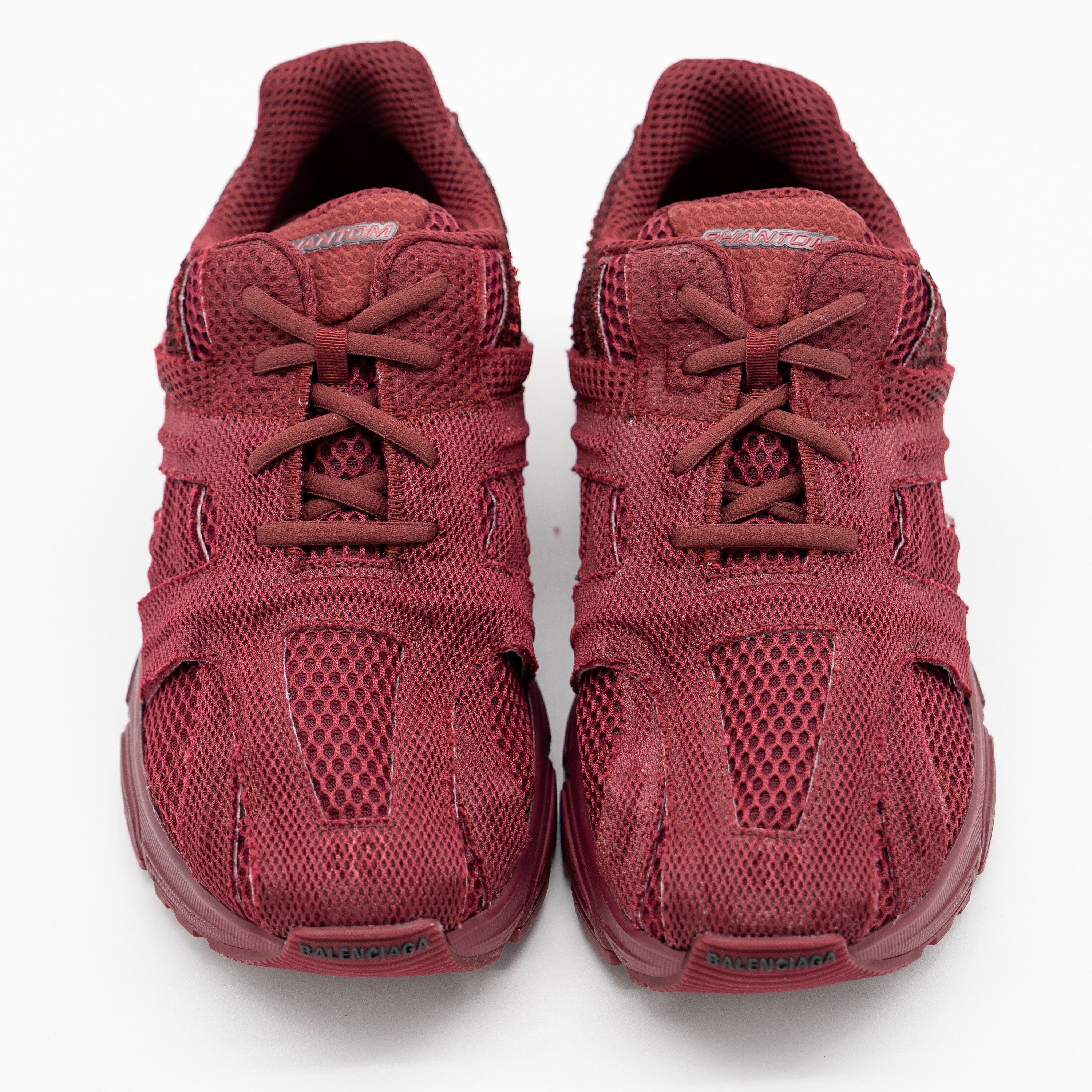 Balenciaga 40 EU / 10 US Balenciaga Phantom Sneakers Burgundy Mesh Size US 10 / IT 40 - 3 Thumbnail