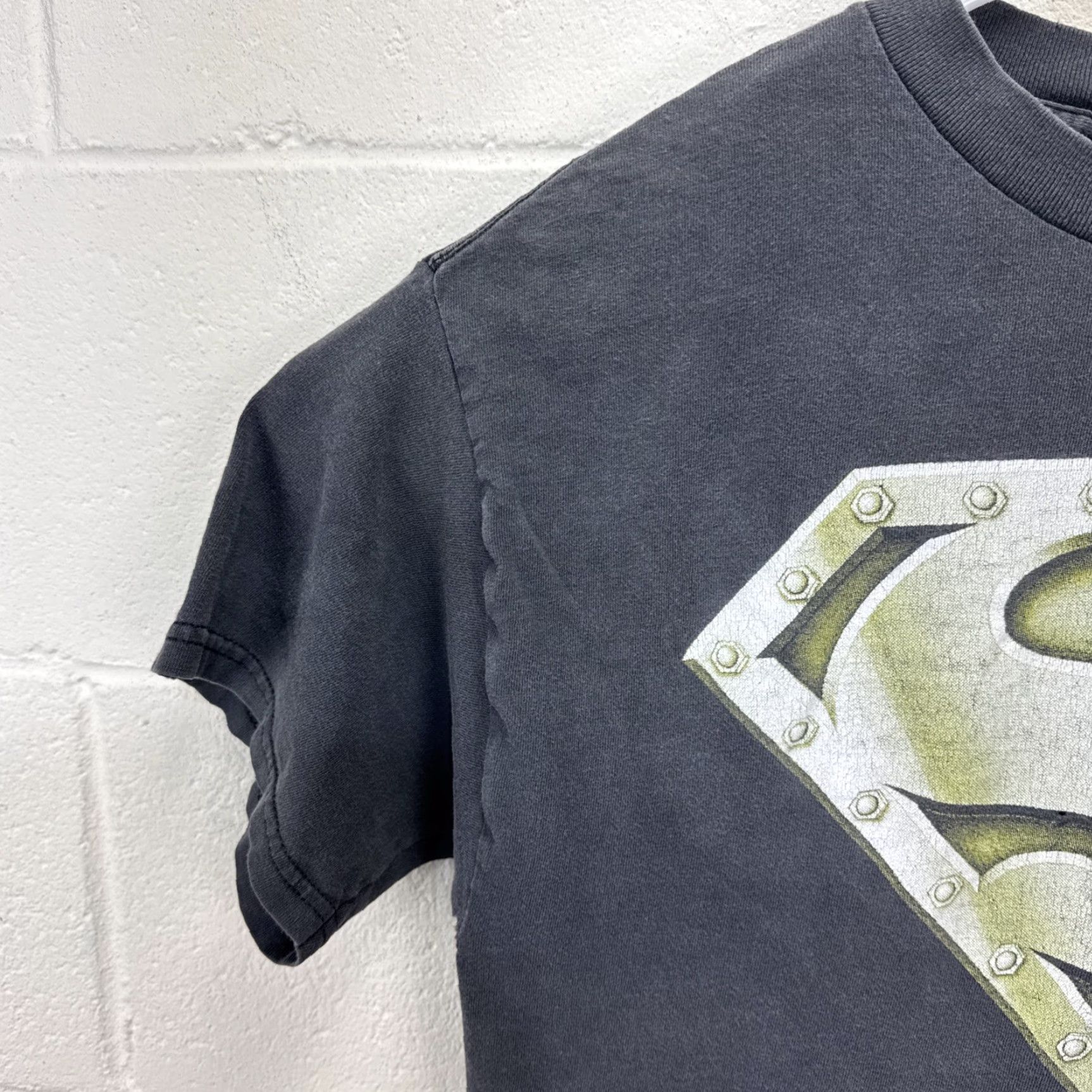 Tultex VINTAGE 1996 DC Comics Superman T-Shirt Size Large Black 90s Comics Men Size US L / EU 52-54 / 3 - 5 Thumbnail