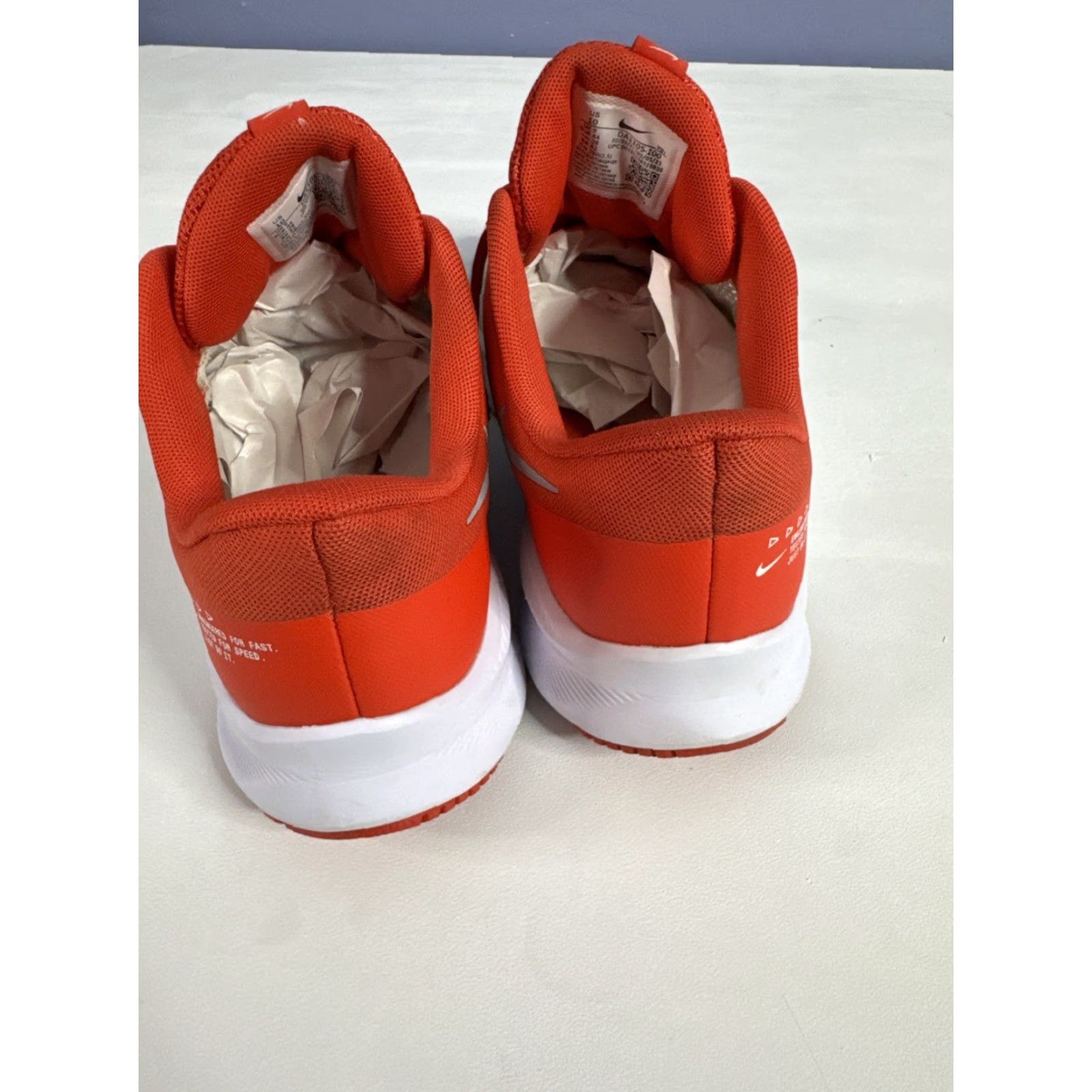 Nike Nike Quest 4 DA1105-100 Low Top Running Sneakers Shoes Mens US Size 10 White Red Size US M / EU 48-50 / 2 - 6 Thumbnail