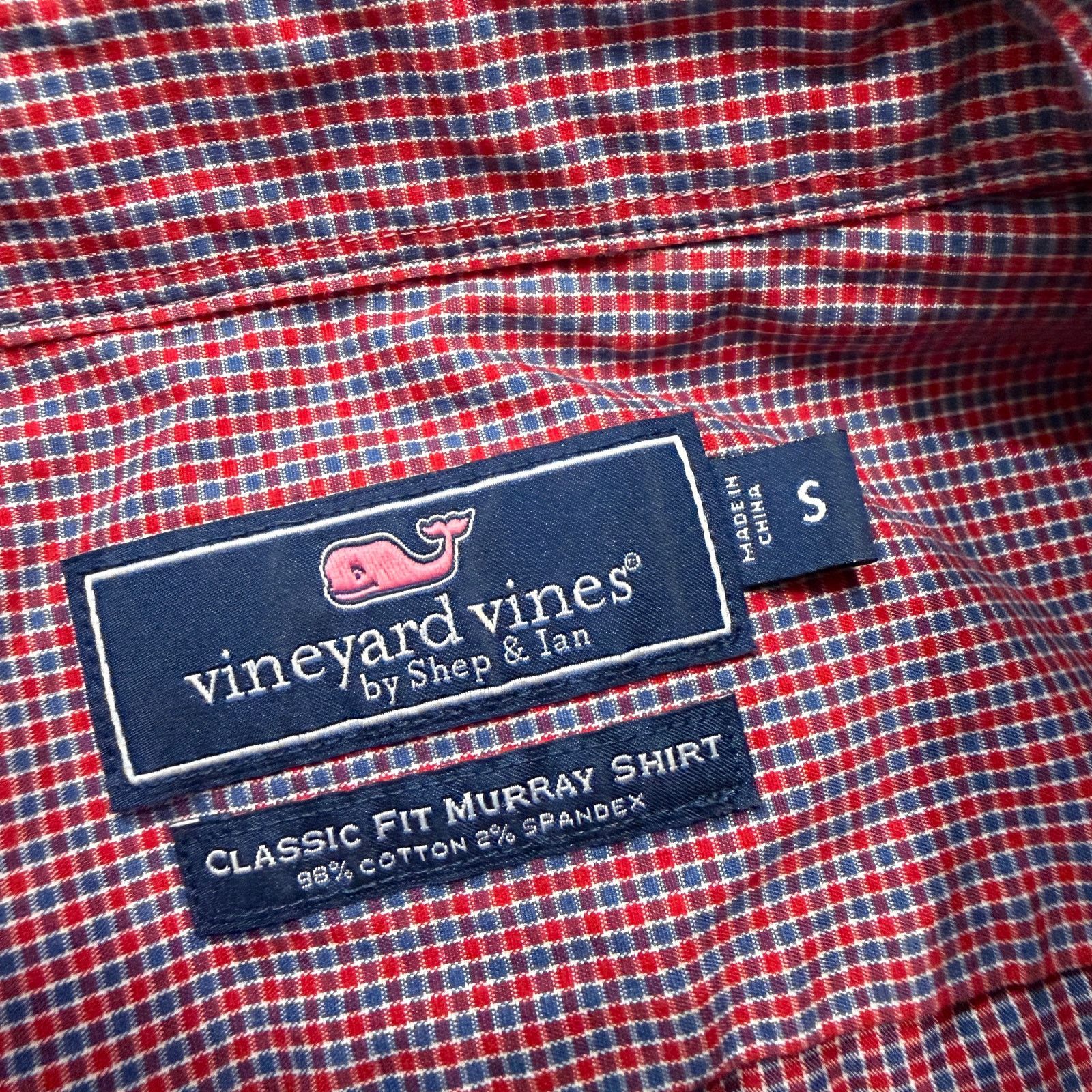 Vineyard Vines Vineyard Vines Classic Fit Murray Shirt Men's Small Red Blue Size US S / EU 44-46 / 1 - 4 Thumbnail