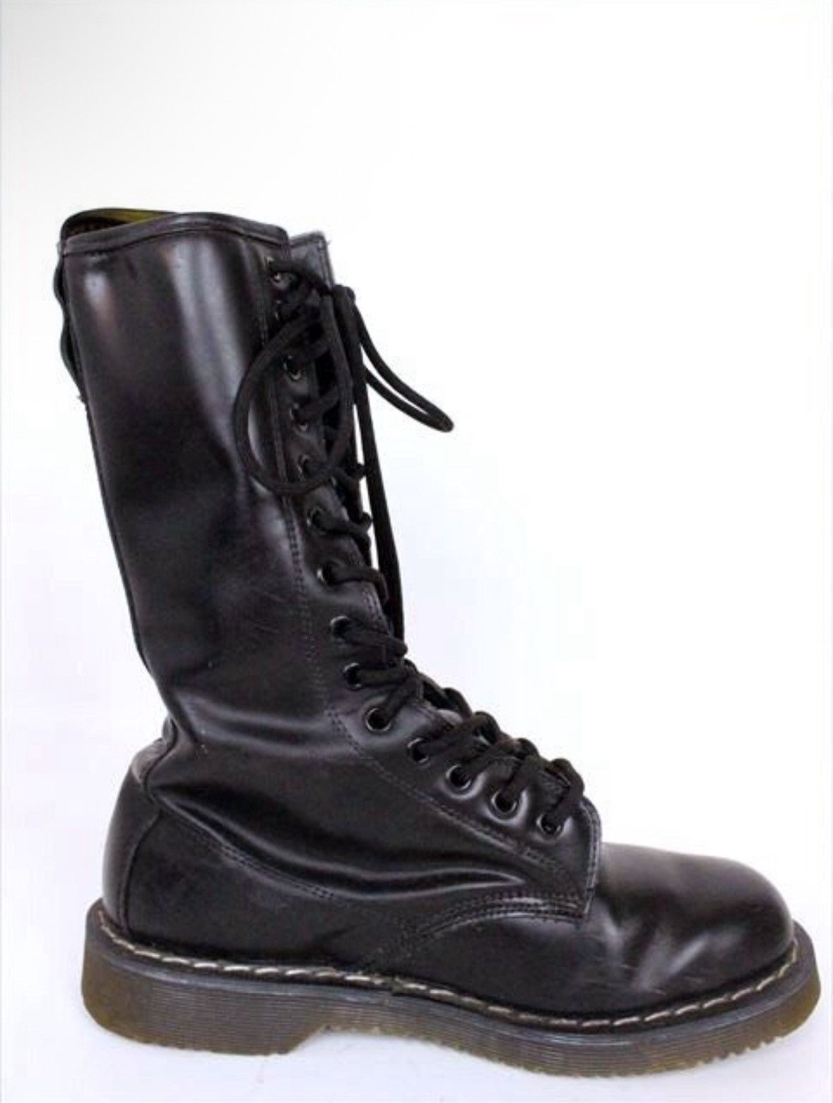 Hysteric Glamour Hystertic Glamour Women's Black Leather Combat Boots Size US 7.5 / IT 37.5 - 5 Thumbnail