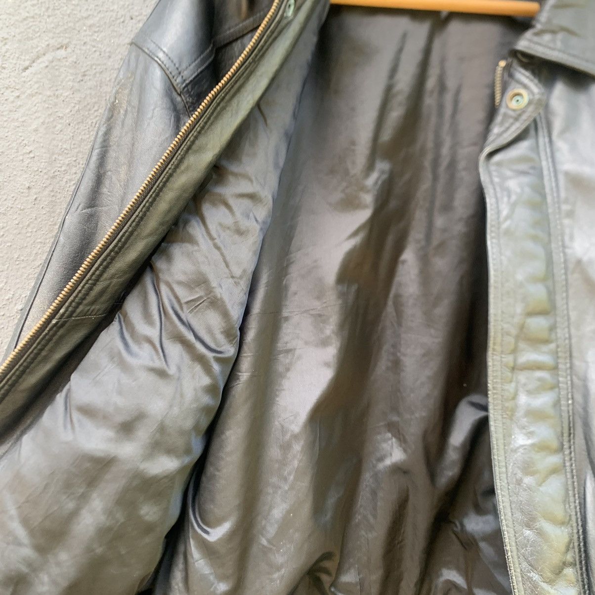 Japanese Brand Salvatore Mansini Corporation Leather Jacket Size US XL / EU 56 / 4 - 3 Thumbnail