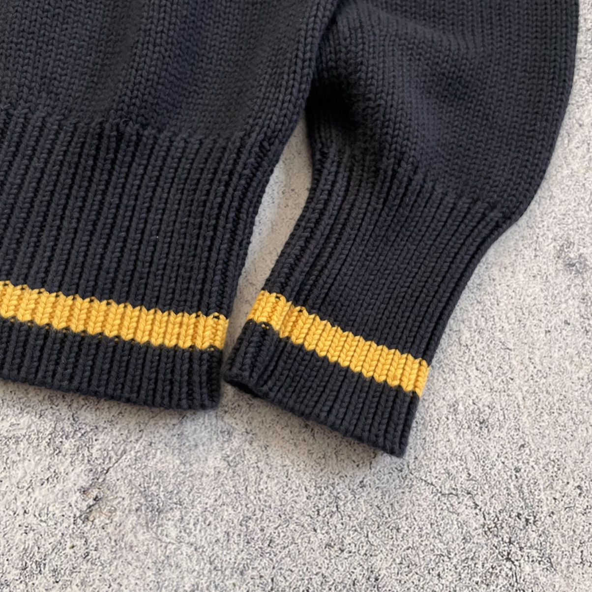 Polo Ralph Lauren Vintage Ralph Lauren Polo Cotton Navy Blue Sweater Elbow Size US L / EU 52-54 / 3 - 10 Thumbnail