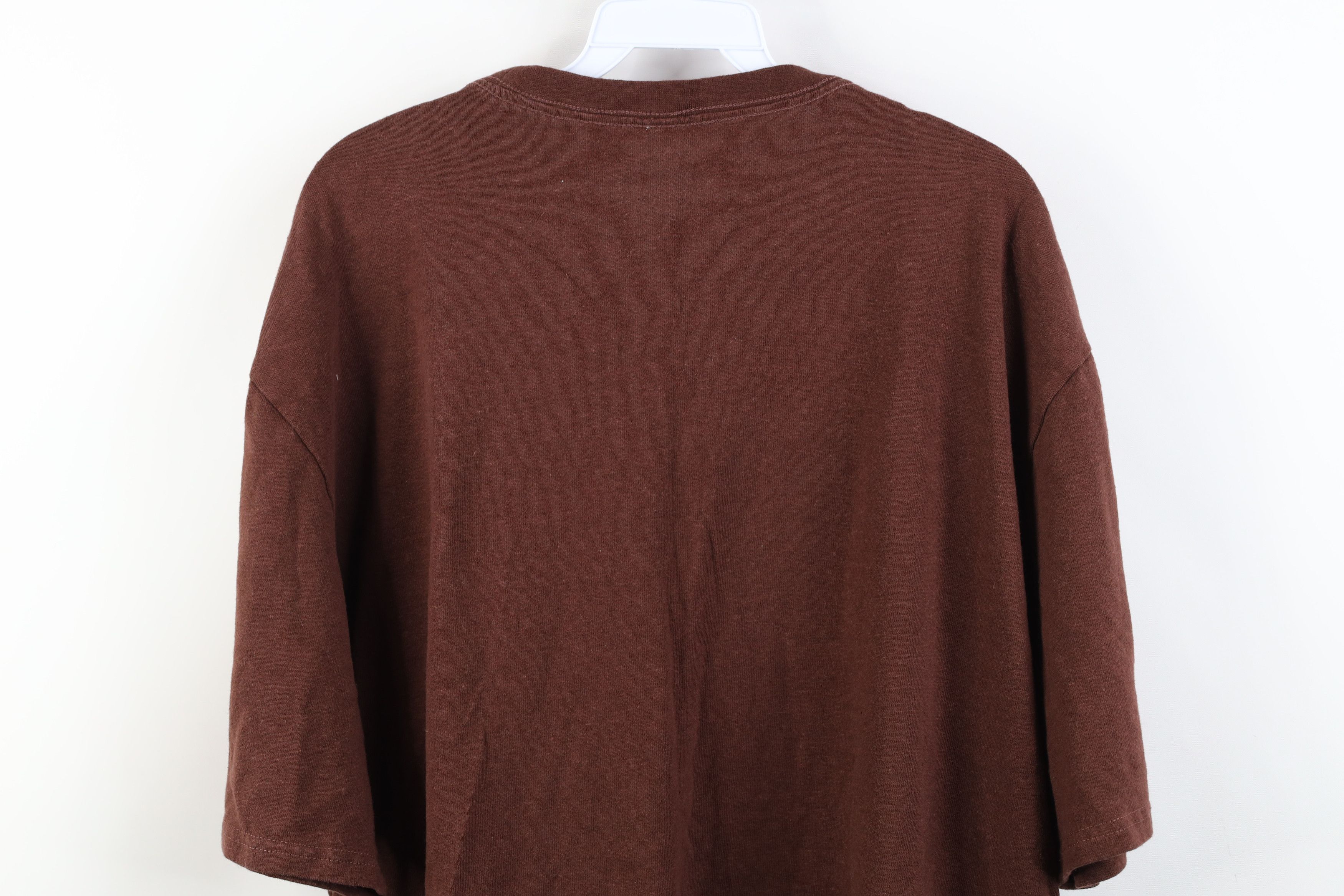 Vintage Vintage Y2K Streetwear Hemp Organic Cotton T-Shirt Brown Size US XXL / EU 58 / 5 - 12 Thumbnail