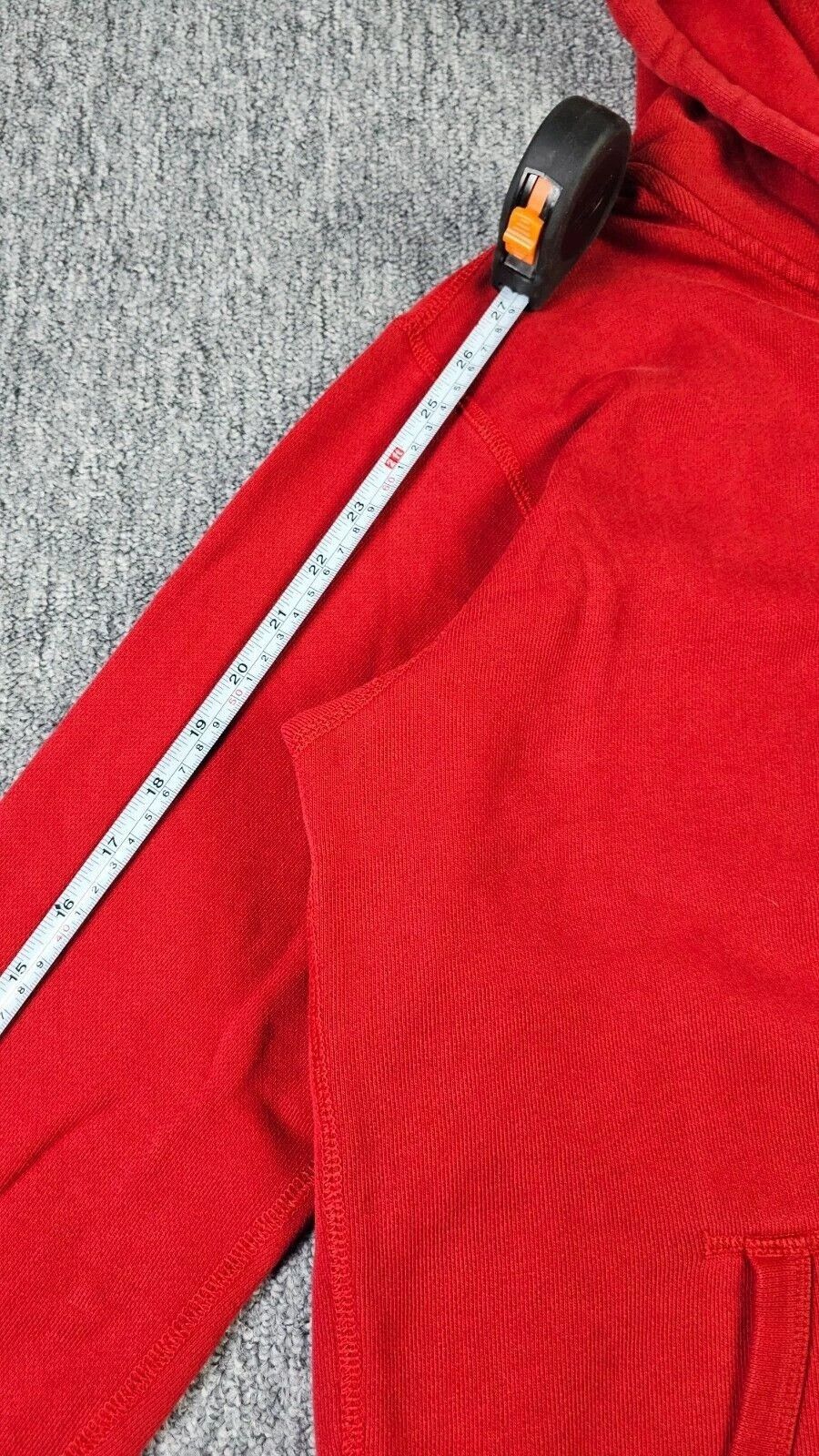Uniqlo UNIQLO Dry Stretch Full Zip Hoodie Red Cotton Men M Size US M / EU 48-50 / 2 - 6 Thumbnail