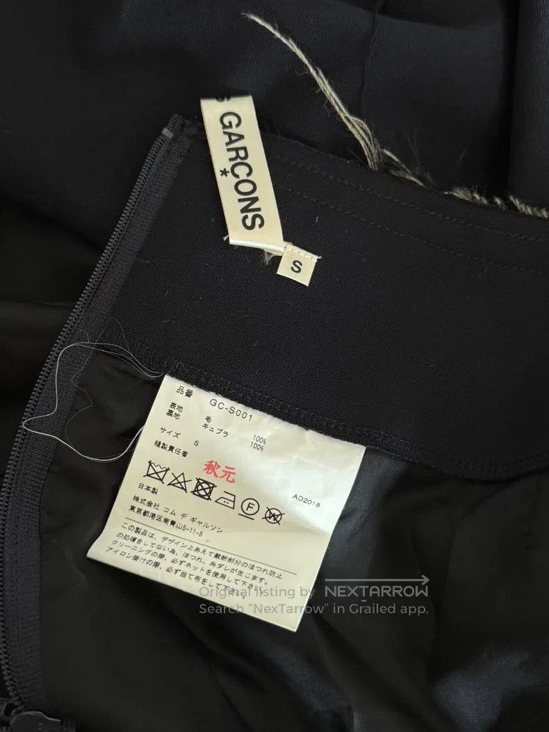 Comme des Garcons Comme Des Garcons size S Deep navy blue torn skirt Size 24" / US 00 / IT 34 - 9 Thumbnail