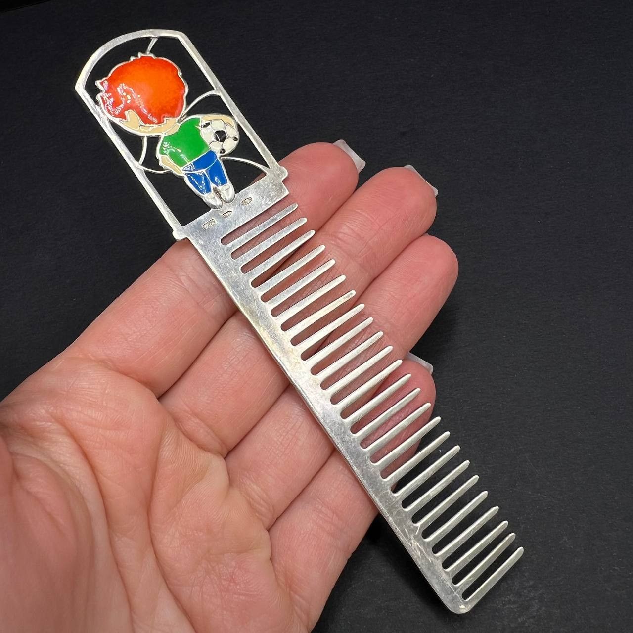 Vintage Vintage 925 Silver Children’s Comb Ukraine 20g Collectible Size ONE SIZE - 2 Thumbnail