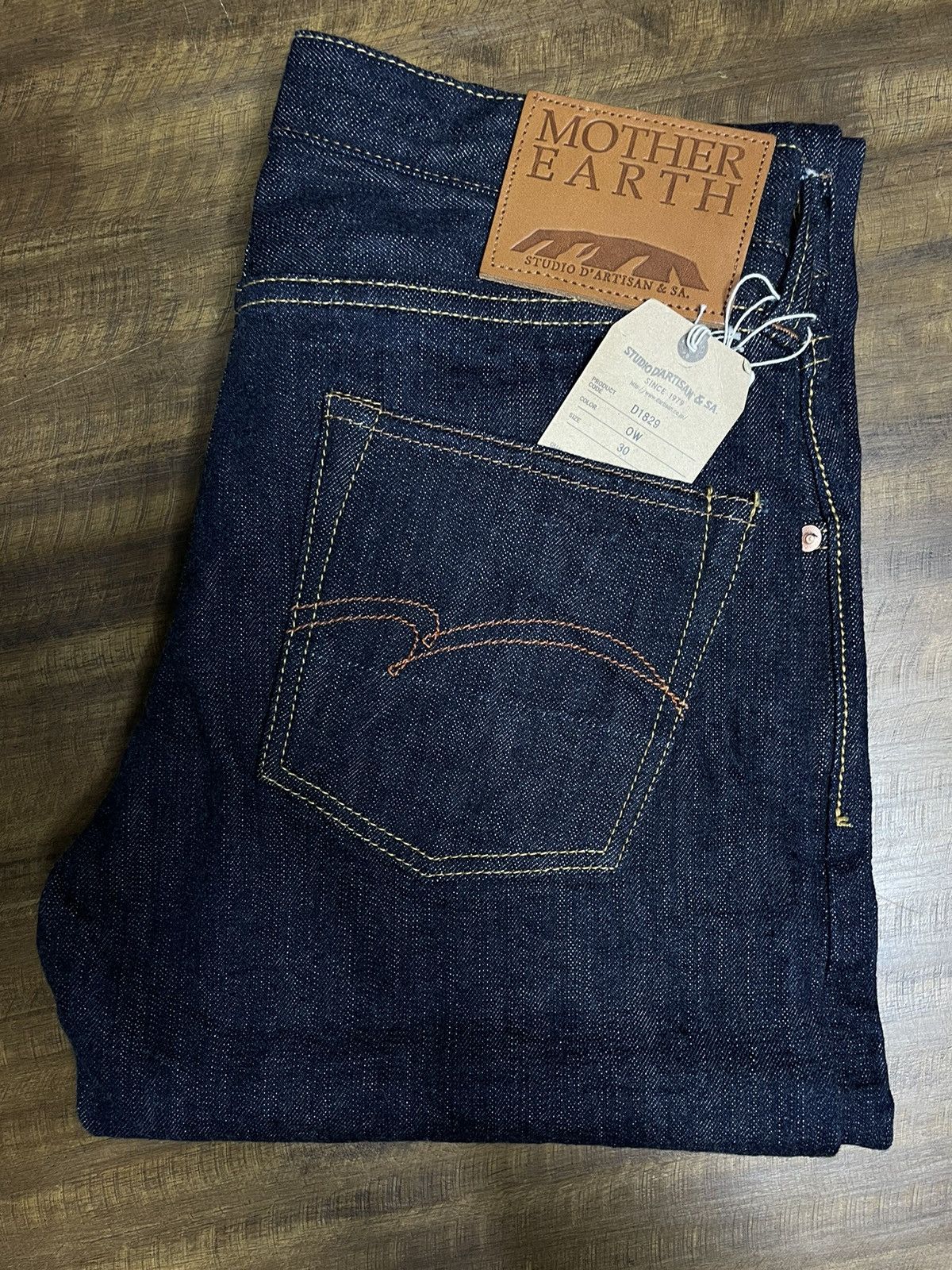 image of Studio Dartisan Studio D’Artisan D1829 Mother Earth Relaxed Tapered Size 30 in Indigo, Men's