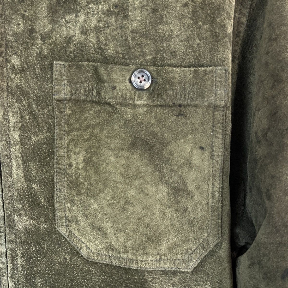 Ralph Lauren Vintage Ralph Lauren Sick Suede Green Light Jacket Size US M / EU 48-50 / 2 - 10 Thumbnail