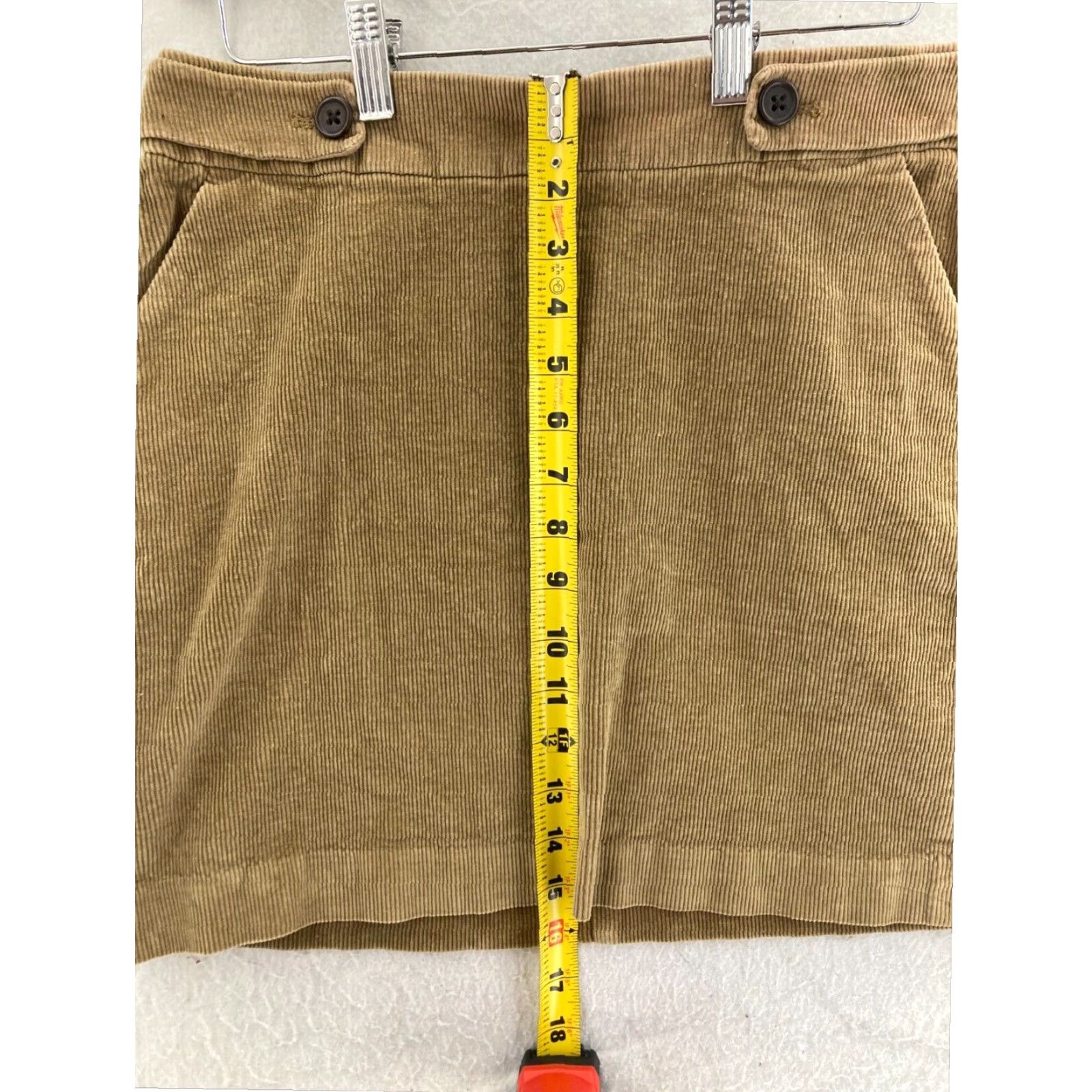 Banana Republic Banana Republic Womens A Line Skirt Mid Waist Corduroy Stretch 2 Size 26" / US 2 / IT 38 - 4 Thumbnail