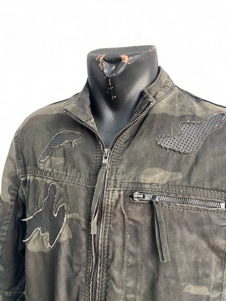 14th Addiction PPFM style camo military jacket distressed patchwork y2k Size US M / EU 48-50 / 2 - 4 Thumbnail