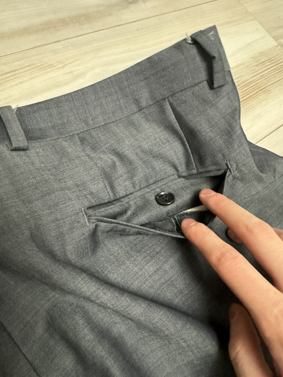 Balmain Vintage Balmain casual Wool Pants Super 120 Luxury Designer Size US 34 / EU 50 - 16 Thumbnail