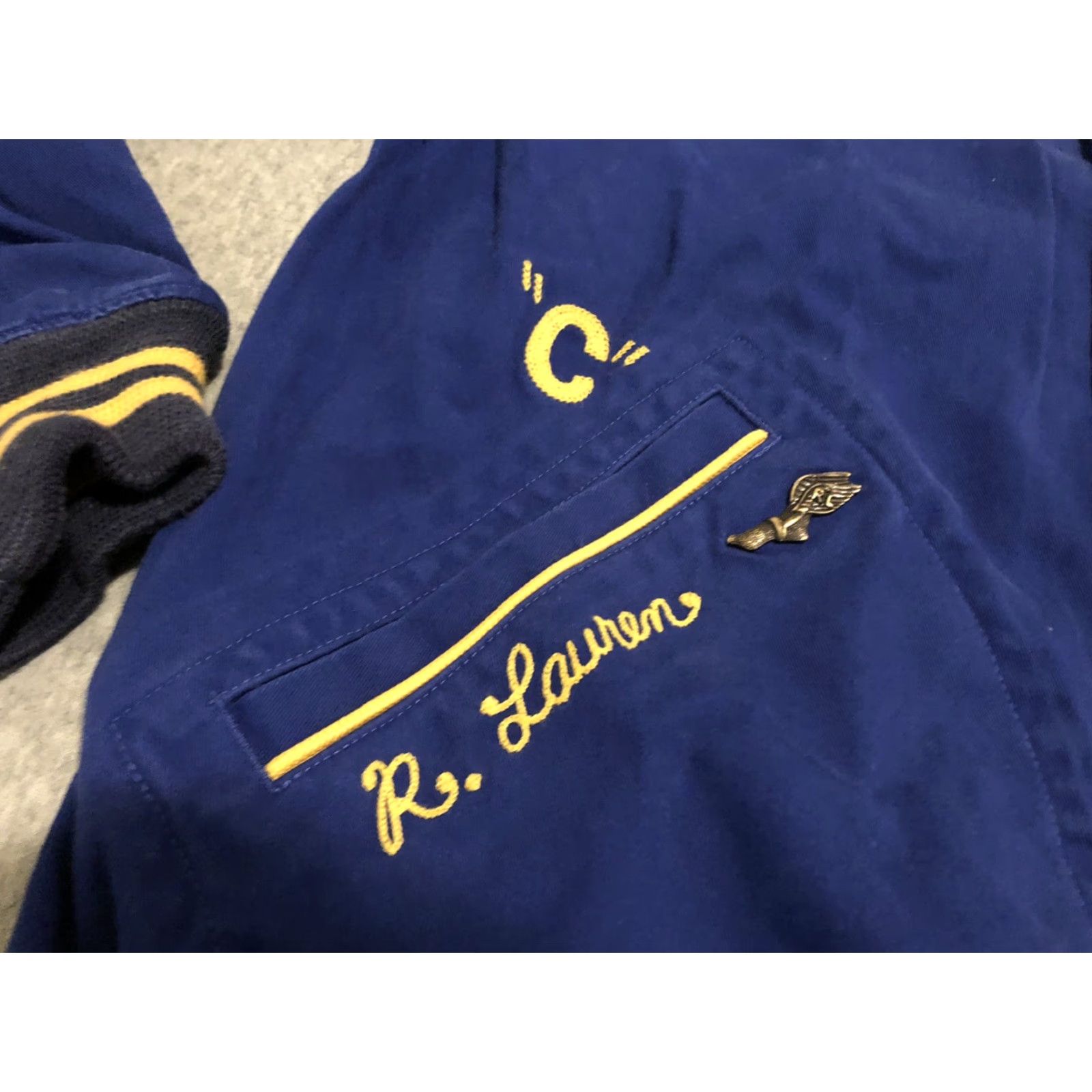 Polo Ralph Lauren VINTAGE Polo Ralph Lauren Pine Lake Moose P Wing Letterman Jacket Mens Medium NWT Size US M / EU 48-50 / 2 - 4 Thumbnail