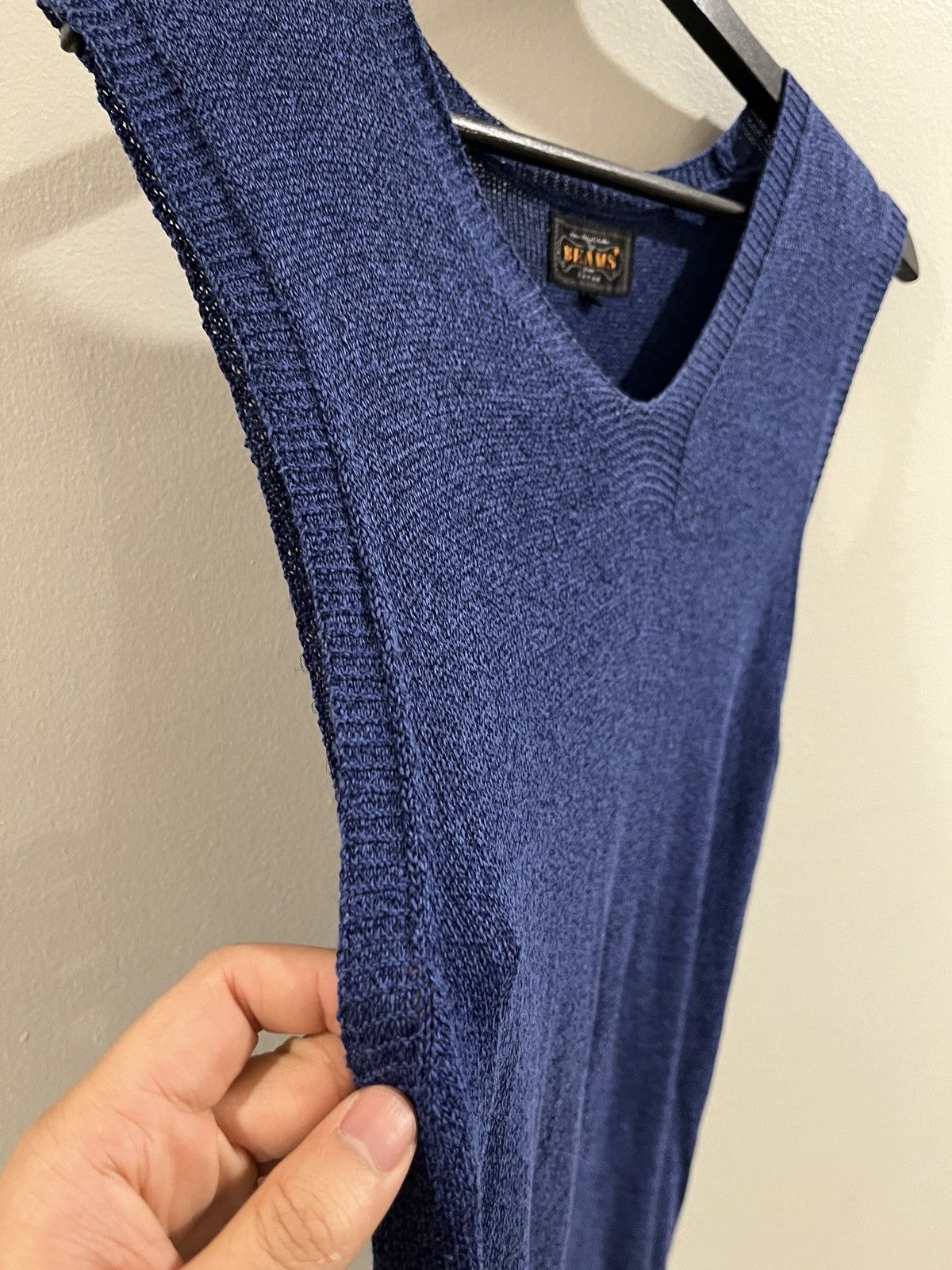 Beams Plus V-neck sweater vest Size US L / EU 52-54 / 3 - 3 Thumbnail