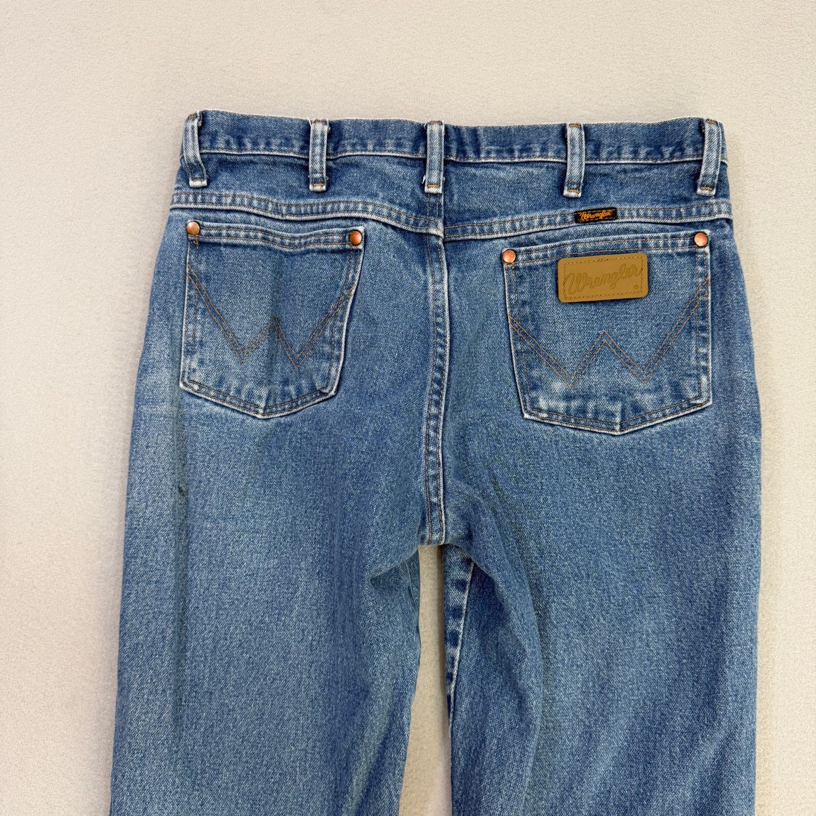 Wrangler Wrangler Slim Fit Cowboy Cut Jeans 33x30 Blue Faded 936PWD Size US 33 - 6 Thumbnail