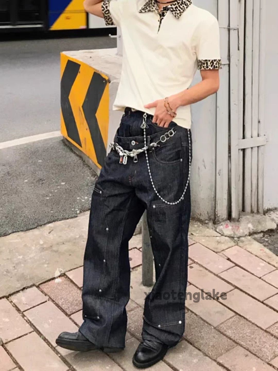 Jean Unisex outdoor utility loose baggy carpenter y2k jeans Size US 30 / EU 46 - 3 Thumbnail