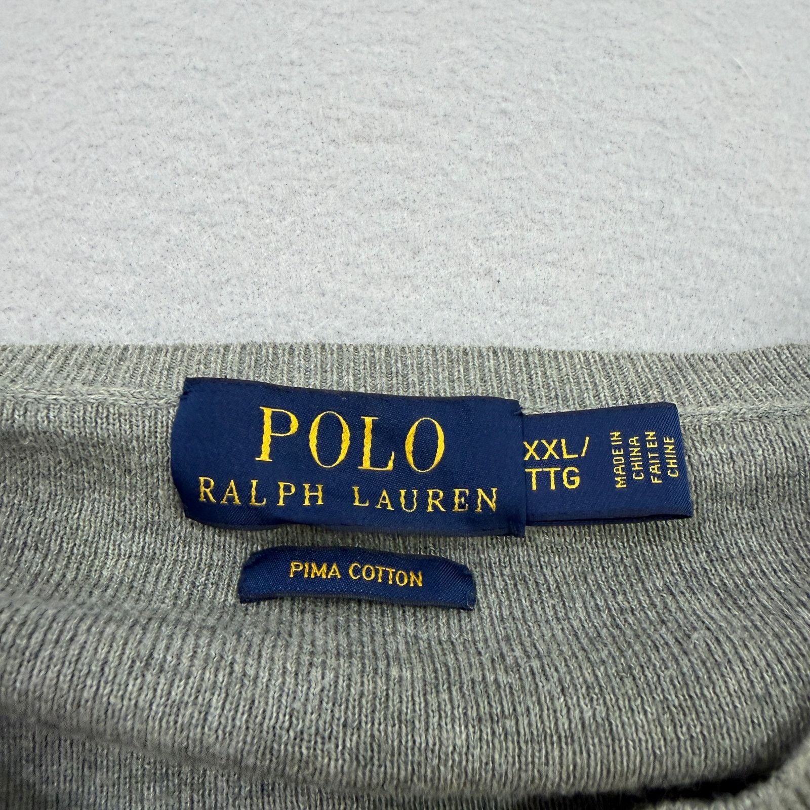 Polo Ralph Lauren Polo Ralph Lauren Sweater Men's 2XL Gray Crewneck Preppy Size US XXL / EU 58 / 5 - 5 Thumbnail