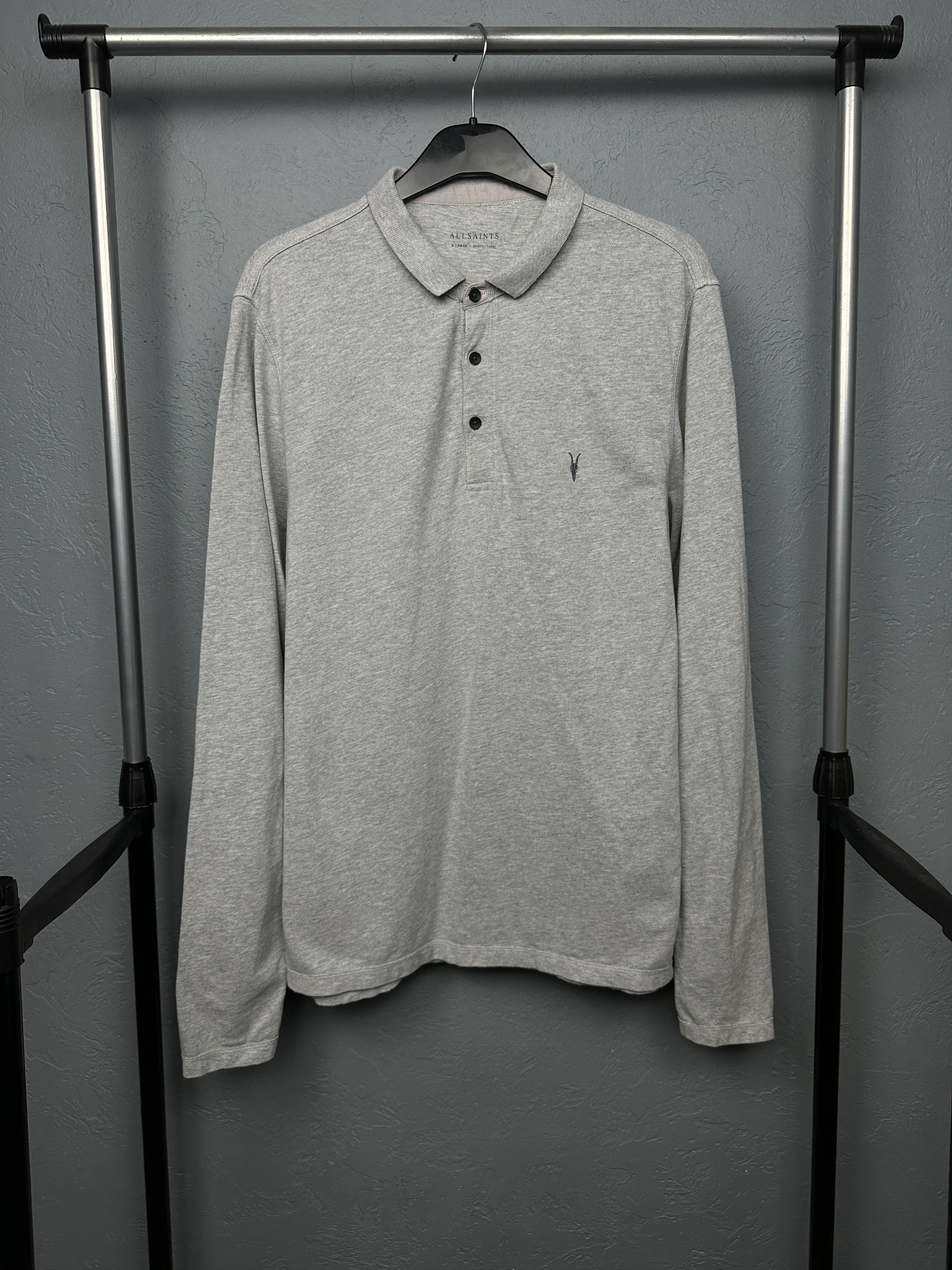Allsaints Allsaints Mens Reform Long Sleeve Polo Shirt Size US XL / EU 56 / 4 - 1 Thumbnail