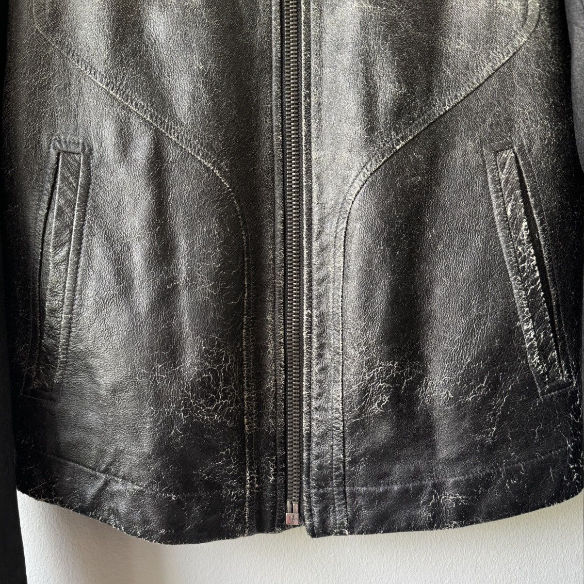 Rick Owens Rick Owens SS09 Gradient Blistered Intarsia Leather Jacket Size US M / EU 48-50 / 2 - 4 Thumbnail