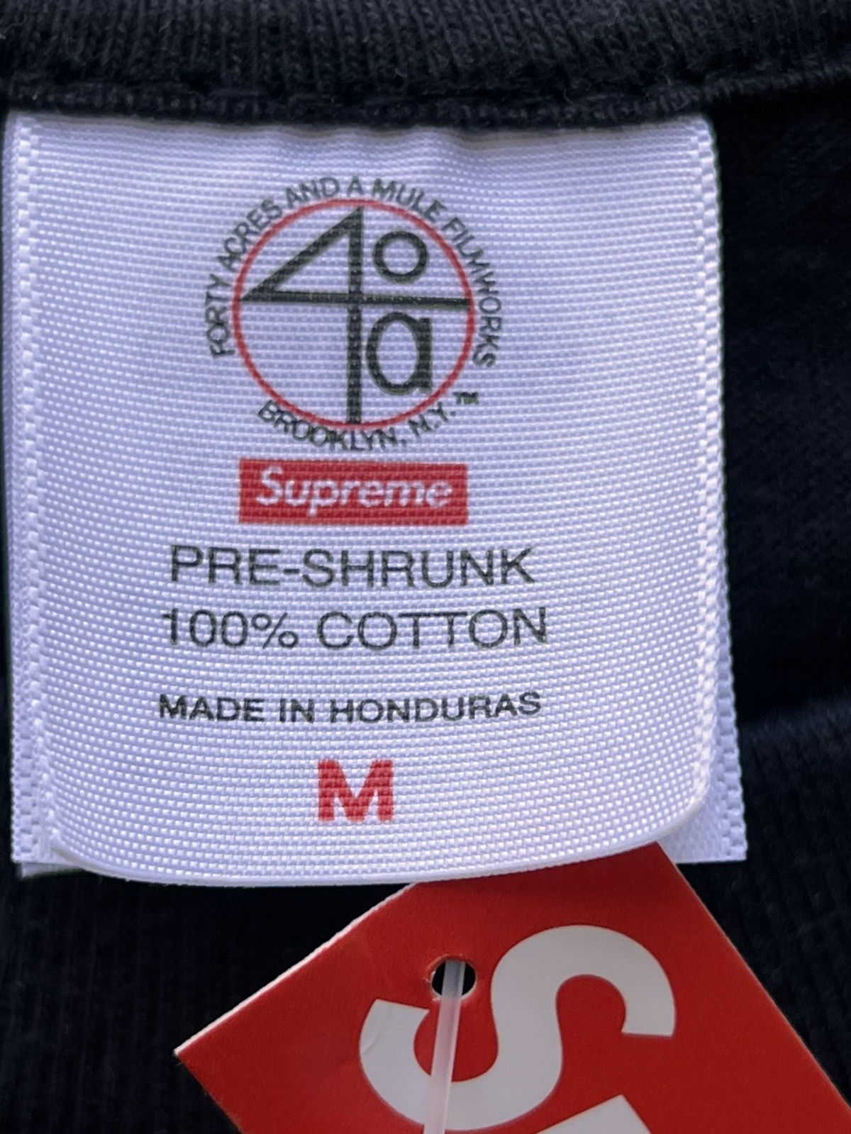Supreme Supreme 40 acres Spike Lee photo tee Tshirt black box logo Size US M / EU 48-50 / 2 - 9 Thumbnail