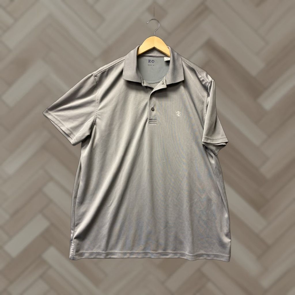 Izod IZOD Golf Mens XL Stretch Short Sleeve Polo Shirt GRAY 141-21 Size US XL / EU 56 / 4 - 1 Thumbnail