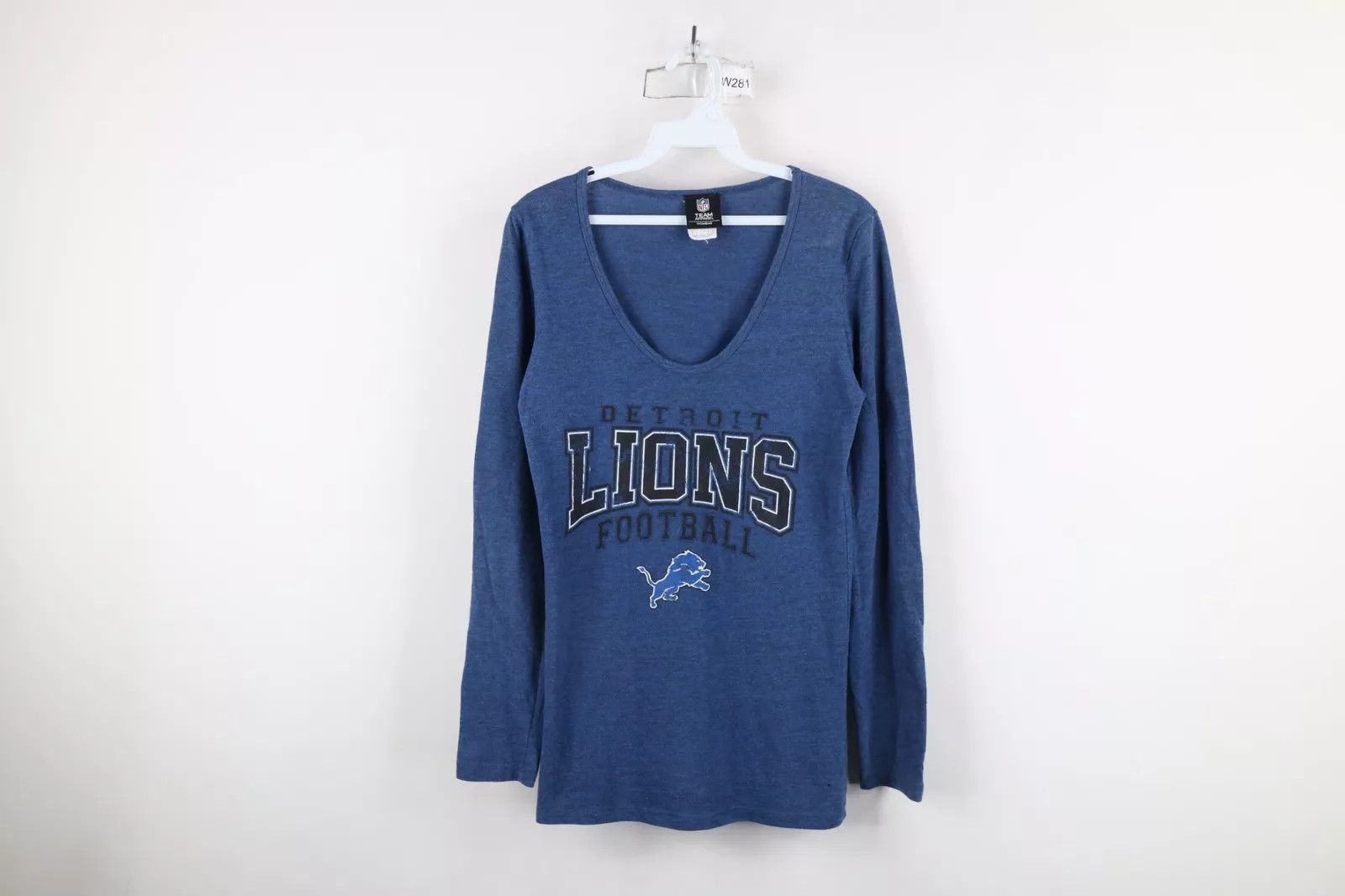 Vintage Vintage NFL Detroit Lions Football Long Sleeve T-Shirt Size M / US 6-8 / IT 42-44 - 1 Thumbnail