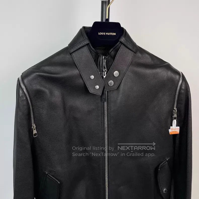 Louis Vuitton Louis Vuitton Black Show Leather Jacket Size US M / EU 48-50 / 2 - 3 Thumbnail