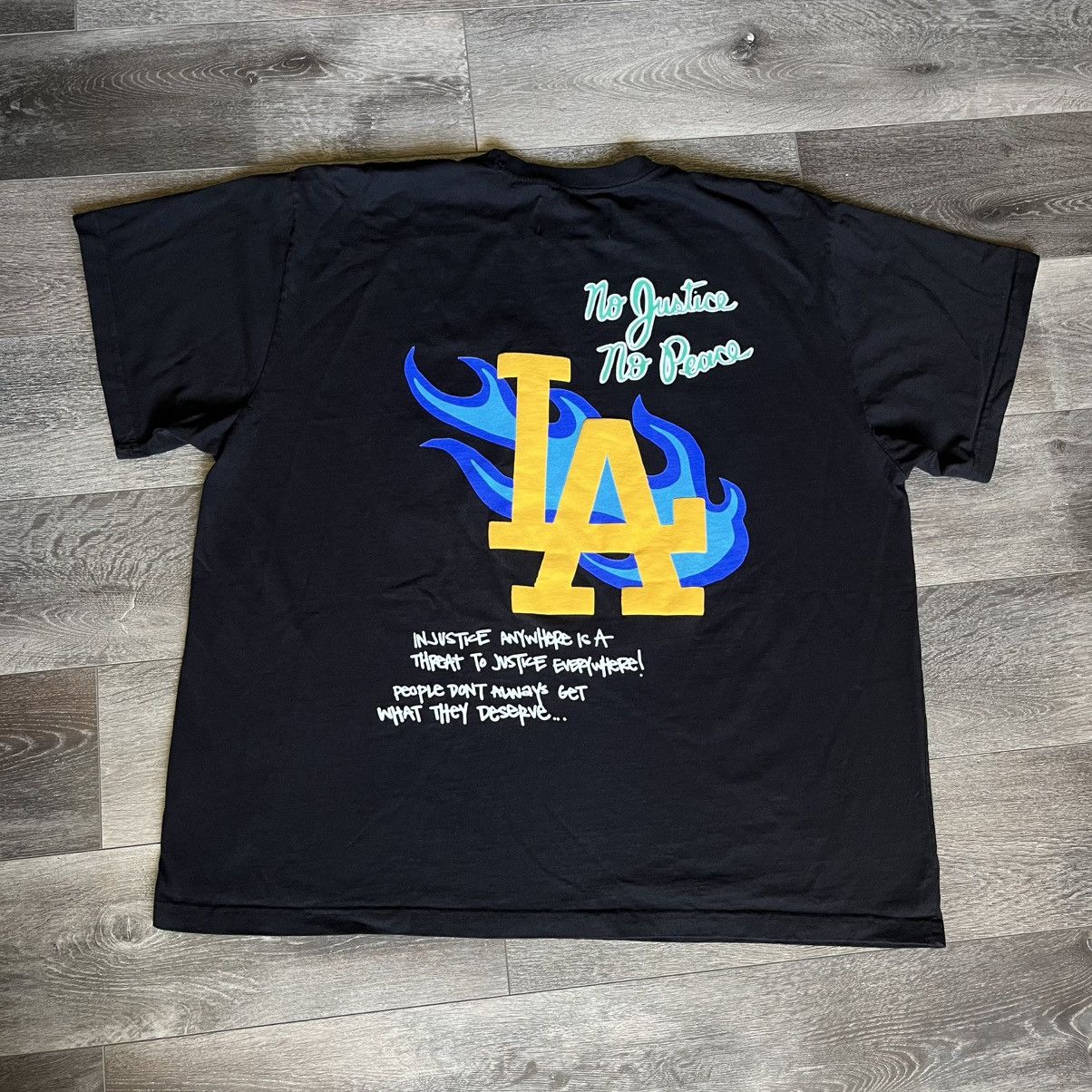 Homme + Femme La Homme + Femme La No Justice Then My Piece Graphic Tee Shirt Size US XXL / EU 58 / 5 - 2 Thumbnail