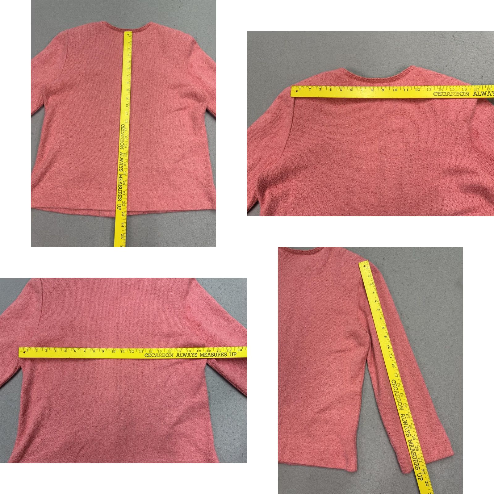 Pinko Vintage Castleberry Cardigan Pink Womens 14 Knit Button Front USA Size XL / US 12-14 / IT 48-50 - 8 Thumbnail
