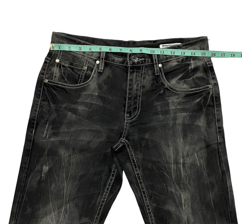 If Six Was Nine × Japanese Brand Semanticdesign Flare Smoke Wash Denim Pants Size US 30 / EU 46 - 4 Thumbnail