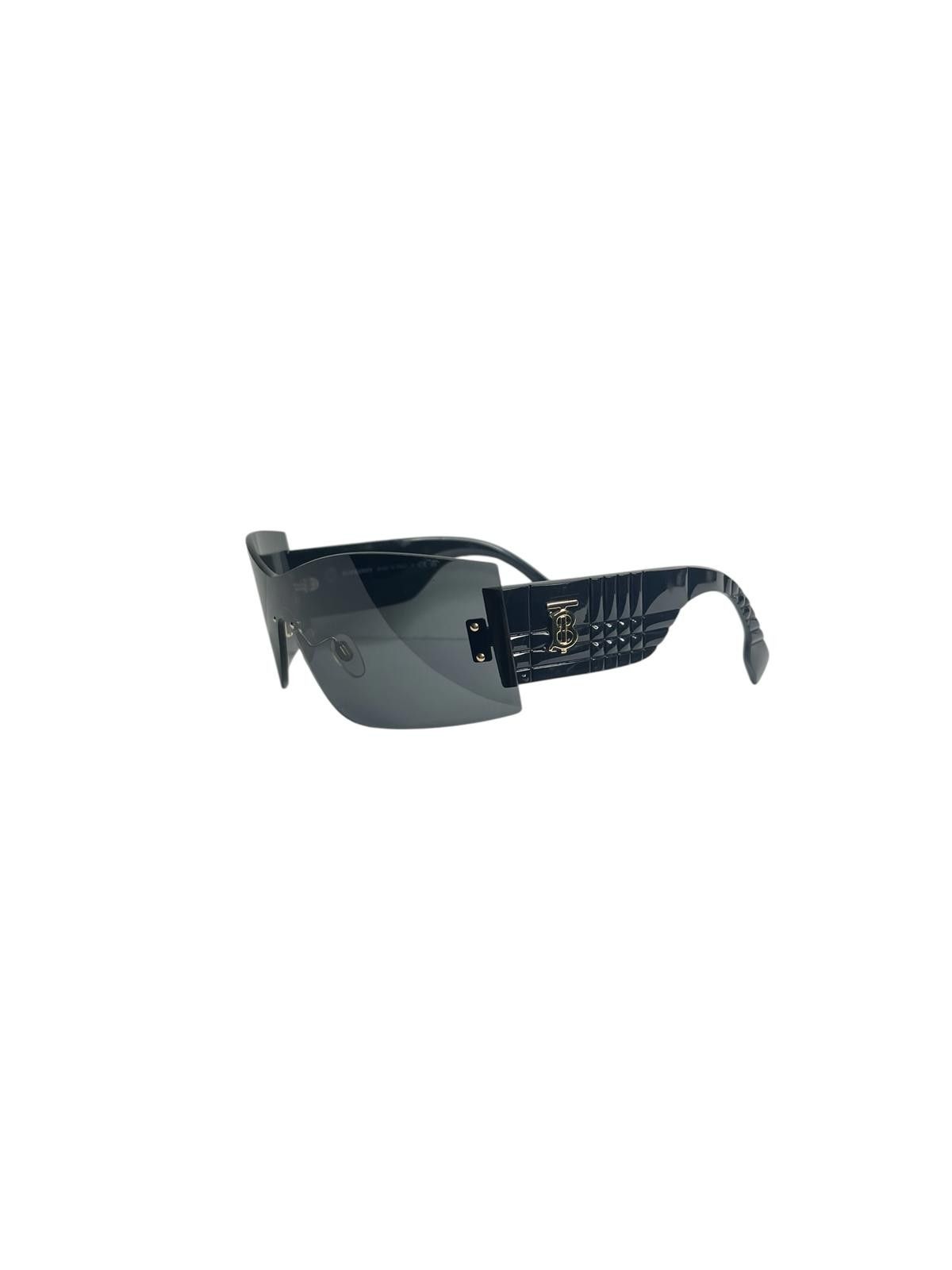 Burberry Burberry Shield Visor Sunglasses TB Logo Black Size ONE SIZE - 5 Thumbnail